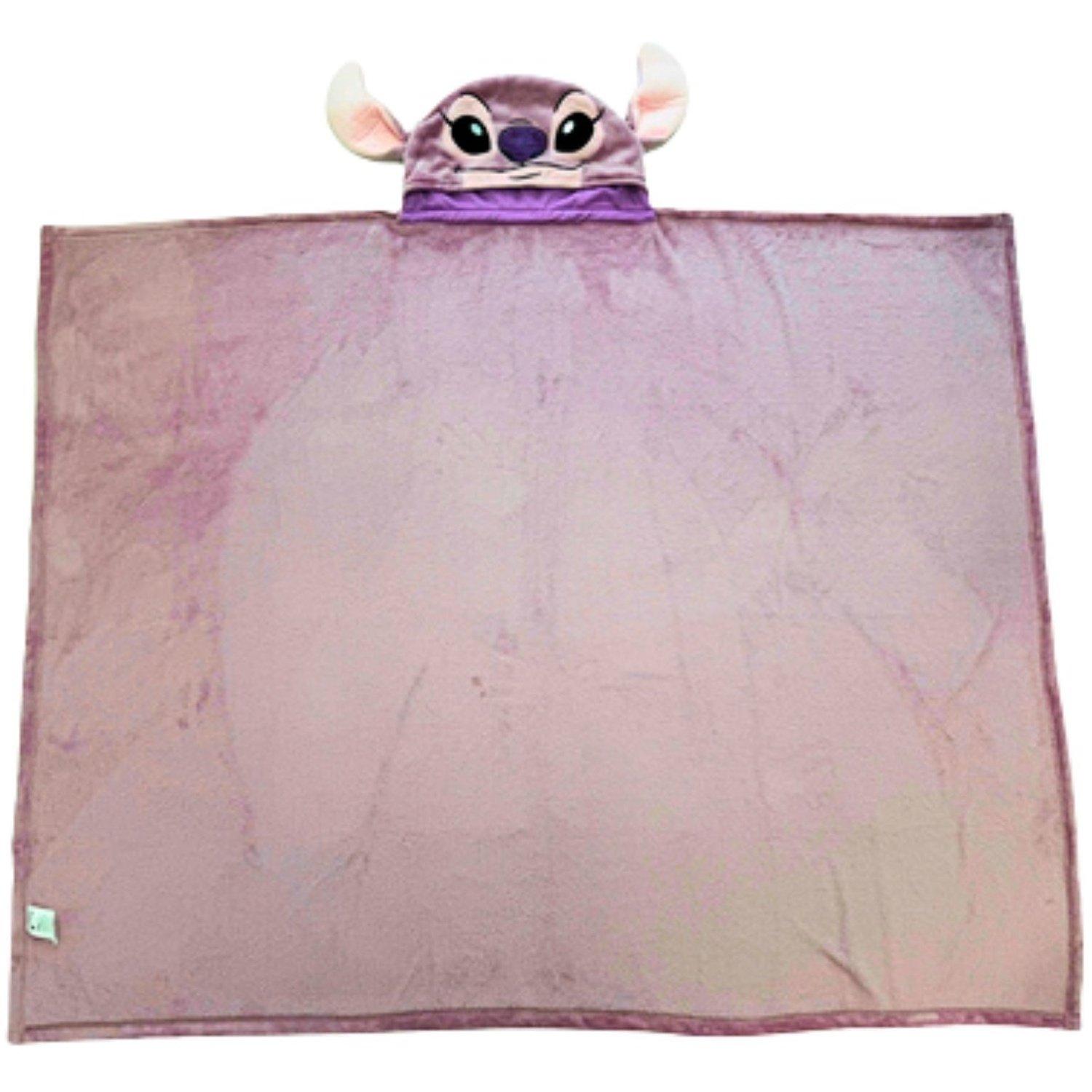 Multi - Disney Stitch - Angel 3D Cosplay Hooded Blanket - 120 x 150 cm - 3
