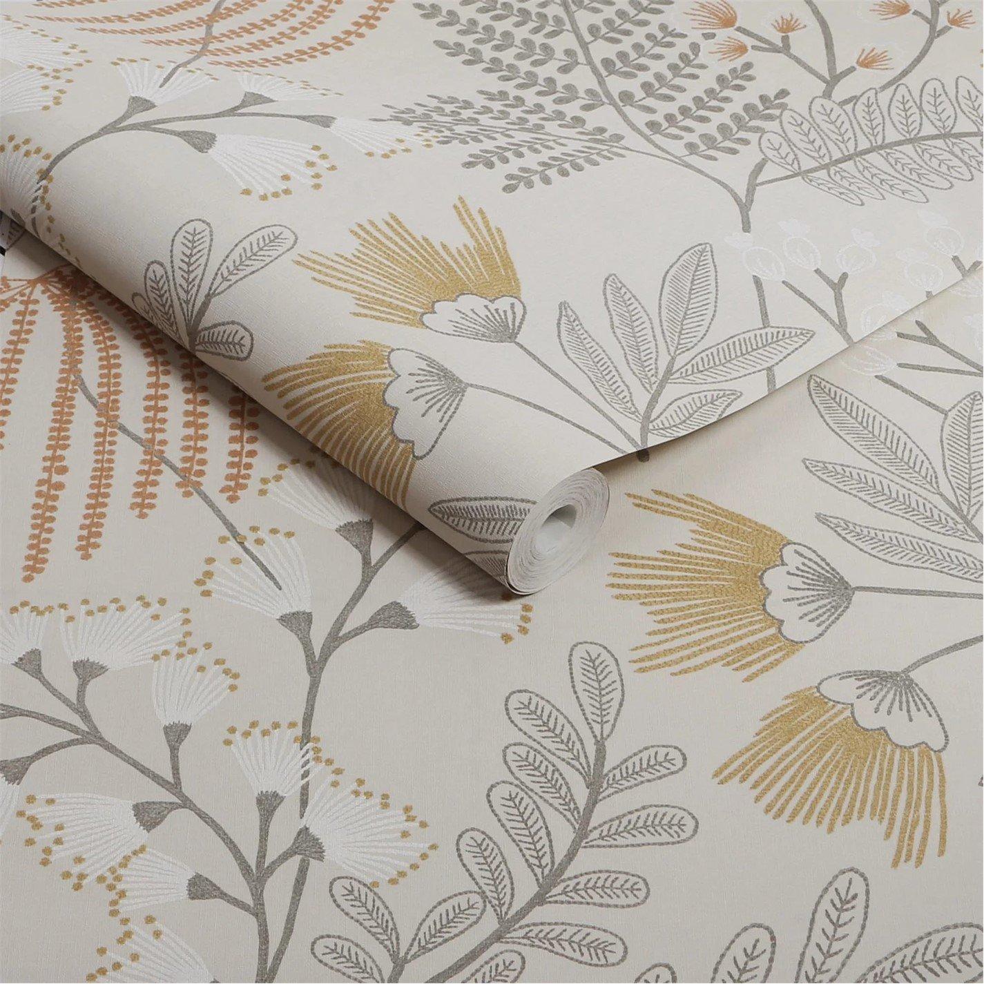 Sandstone - Superfresco Easy - Richmond Cream Floral Wallpaper - 3