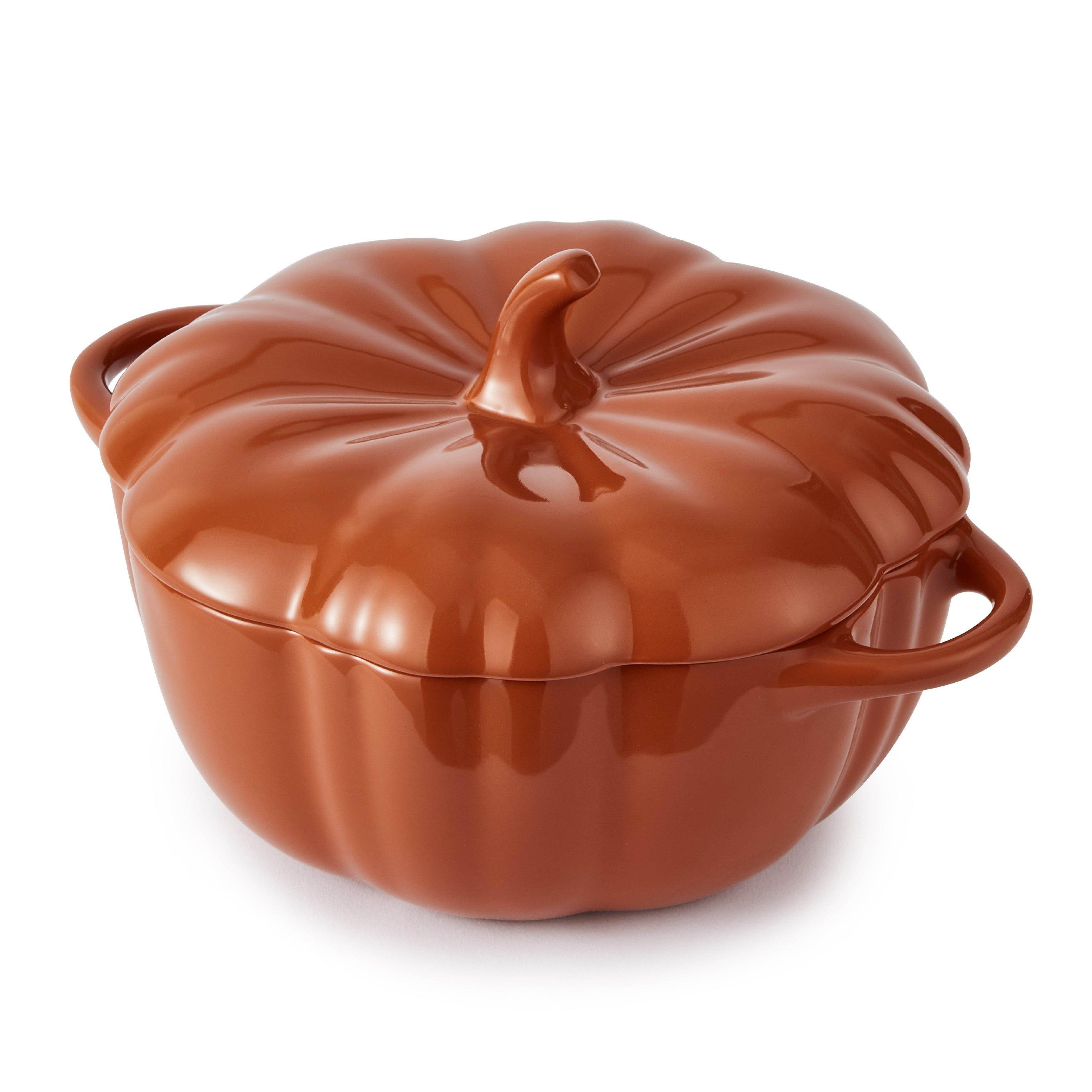 Wade  Large Pumpkin Casserole Dish - Orange - Medium