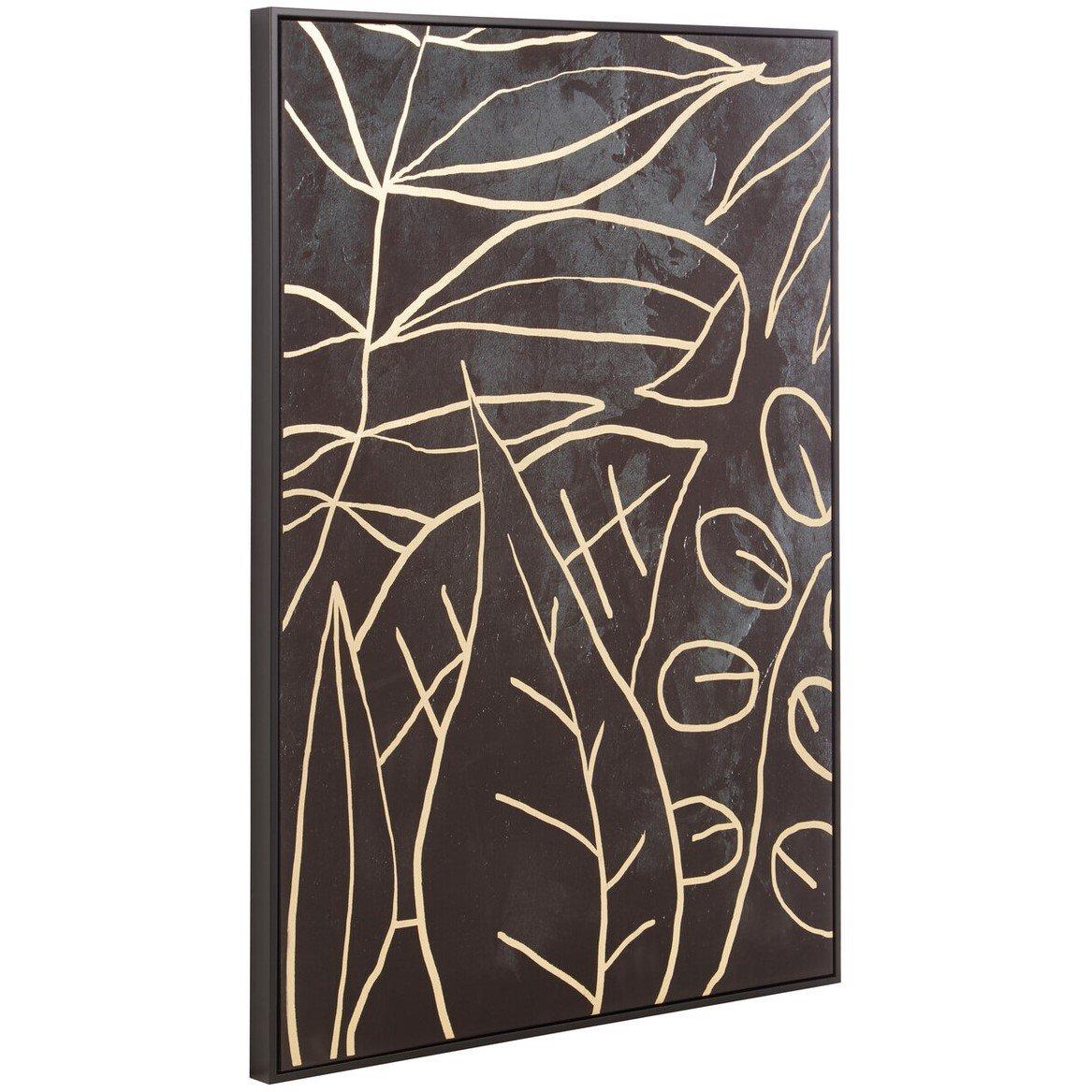 Black Gold - Fifty Five South - Astratto Canvas Black and Gold Wall Art - 2