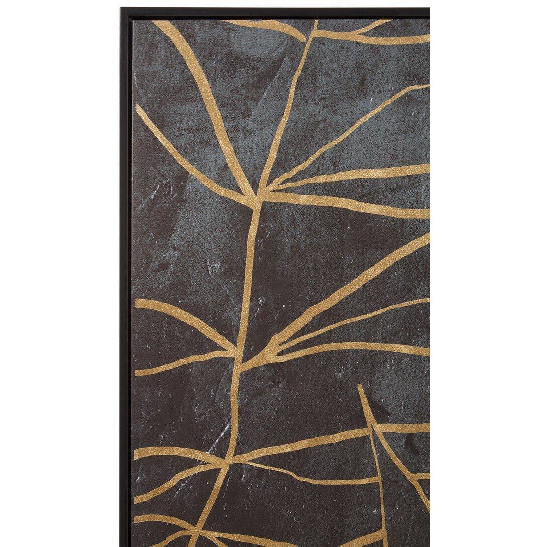 Black Gold - Fifty Five South - Astratto Canvas Black and Gold Wall Art - 3
