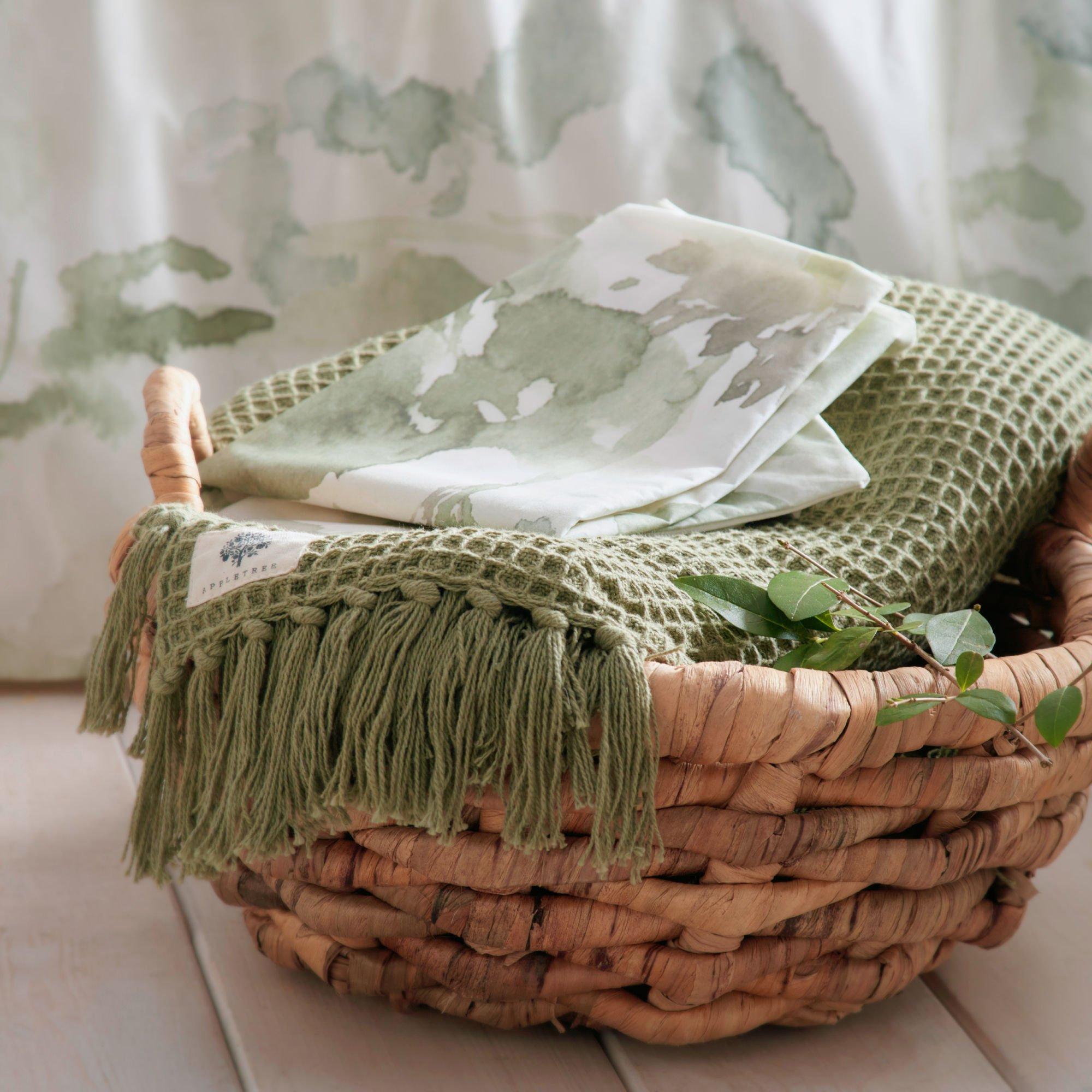 Green - Appletree Loft - Edale 100% Cotton Duvet Cover Set - 4