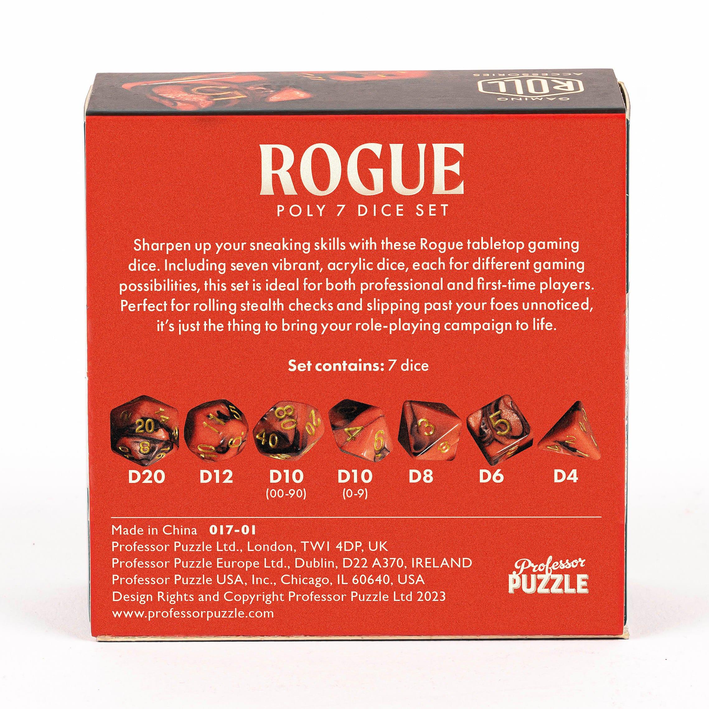 Merchandise - Dungeons and Dragons - Rogue 7-Polyhedral Dice - 3