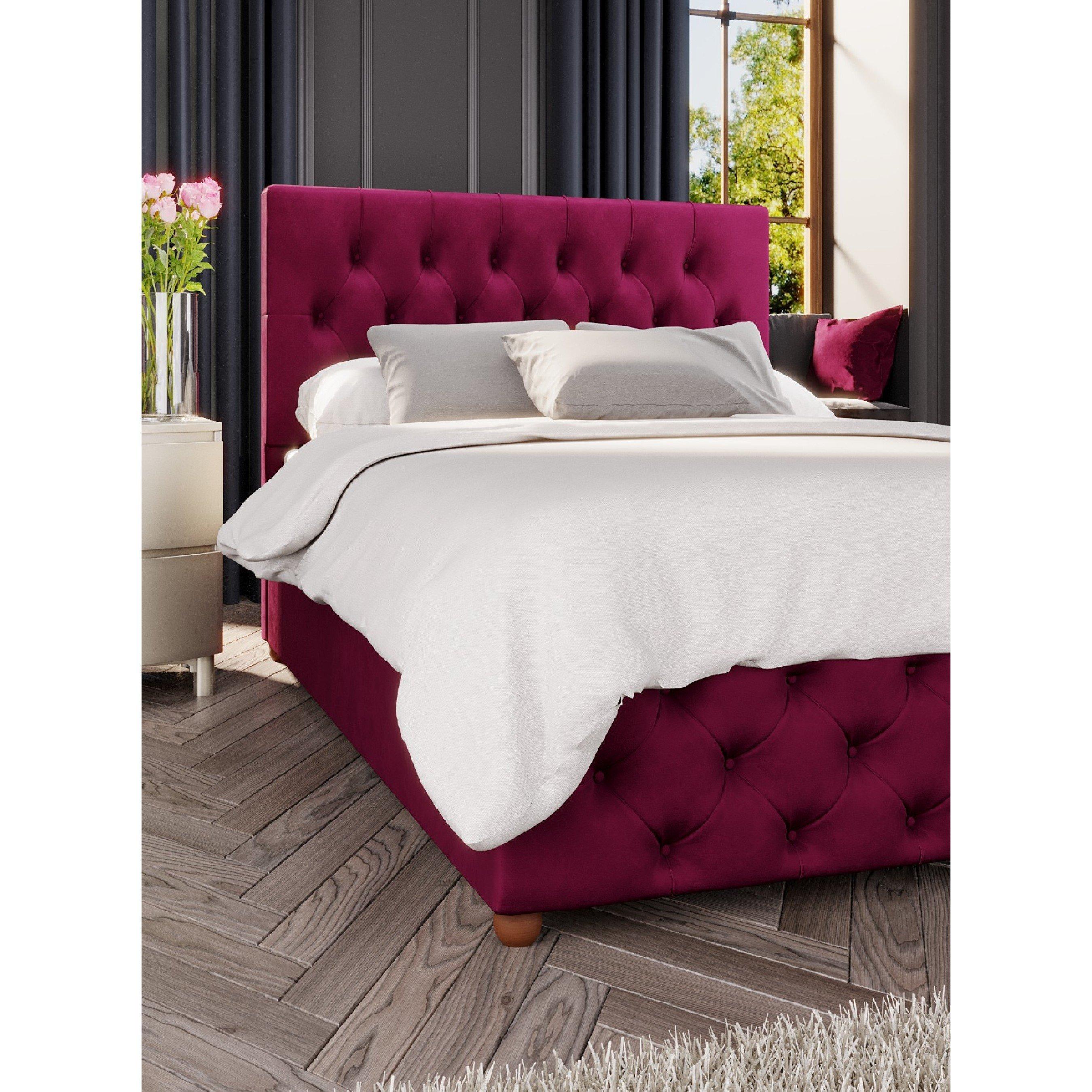 Laurence Llewelyn-Bowen  Luna Ottoman Storage Bed - Berry - King