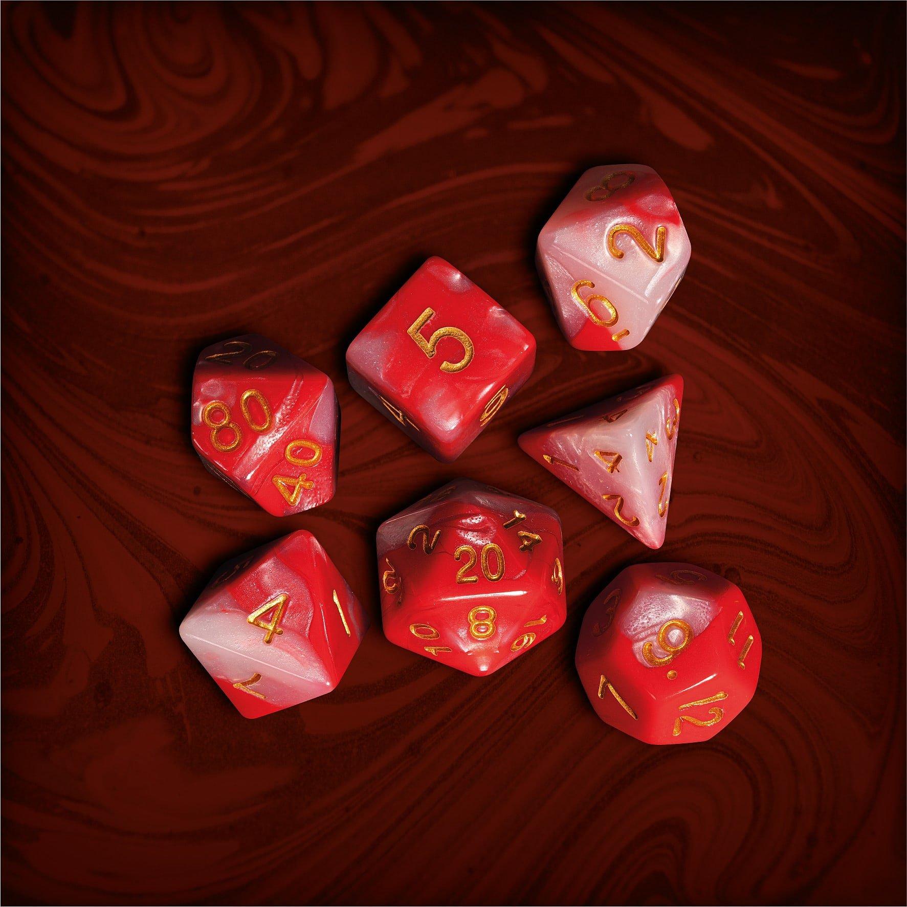Merchandise - Dungeons and Dragons - Fighter 7-Polyhedral Dice - 5