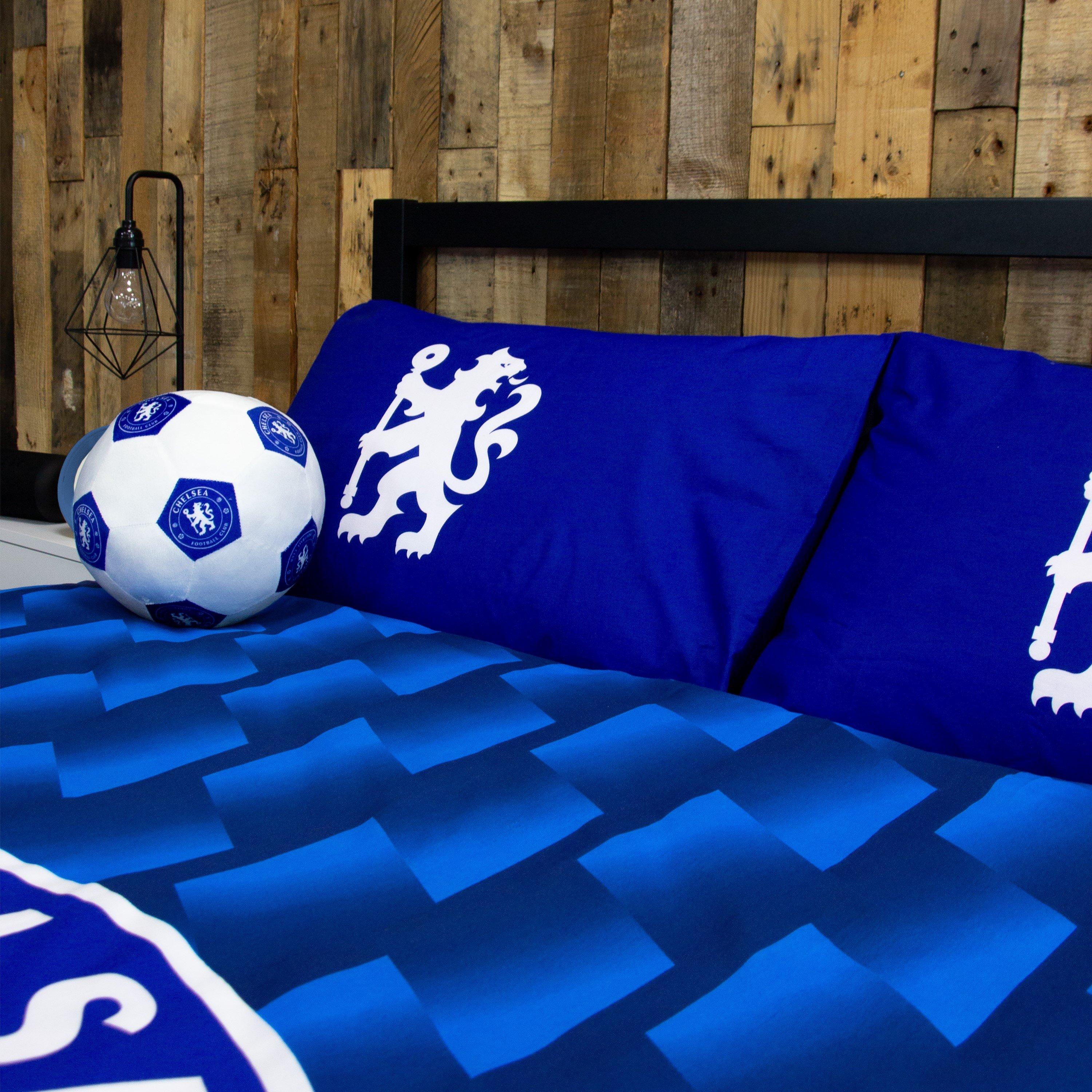 Multi - Chelsea FC - Chelsea Geometric Double Panel Duvet - 3