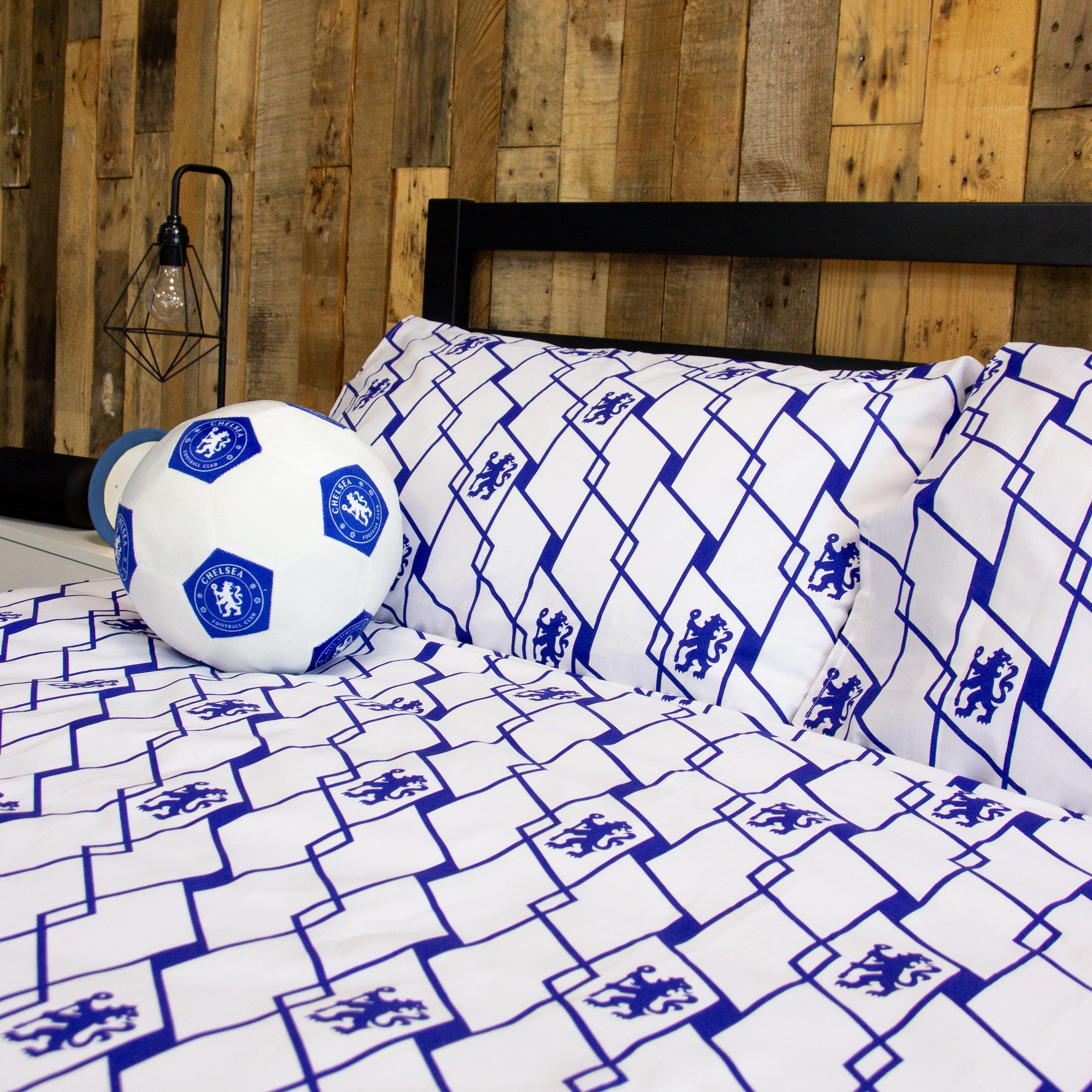Multi - Chelsea FC - Chelsea Geometric Double Panel Duvet - 4