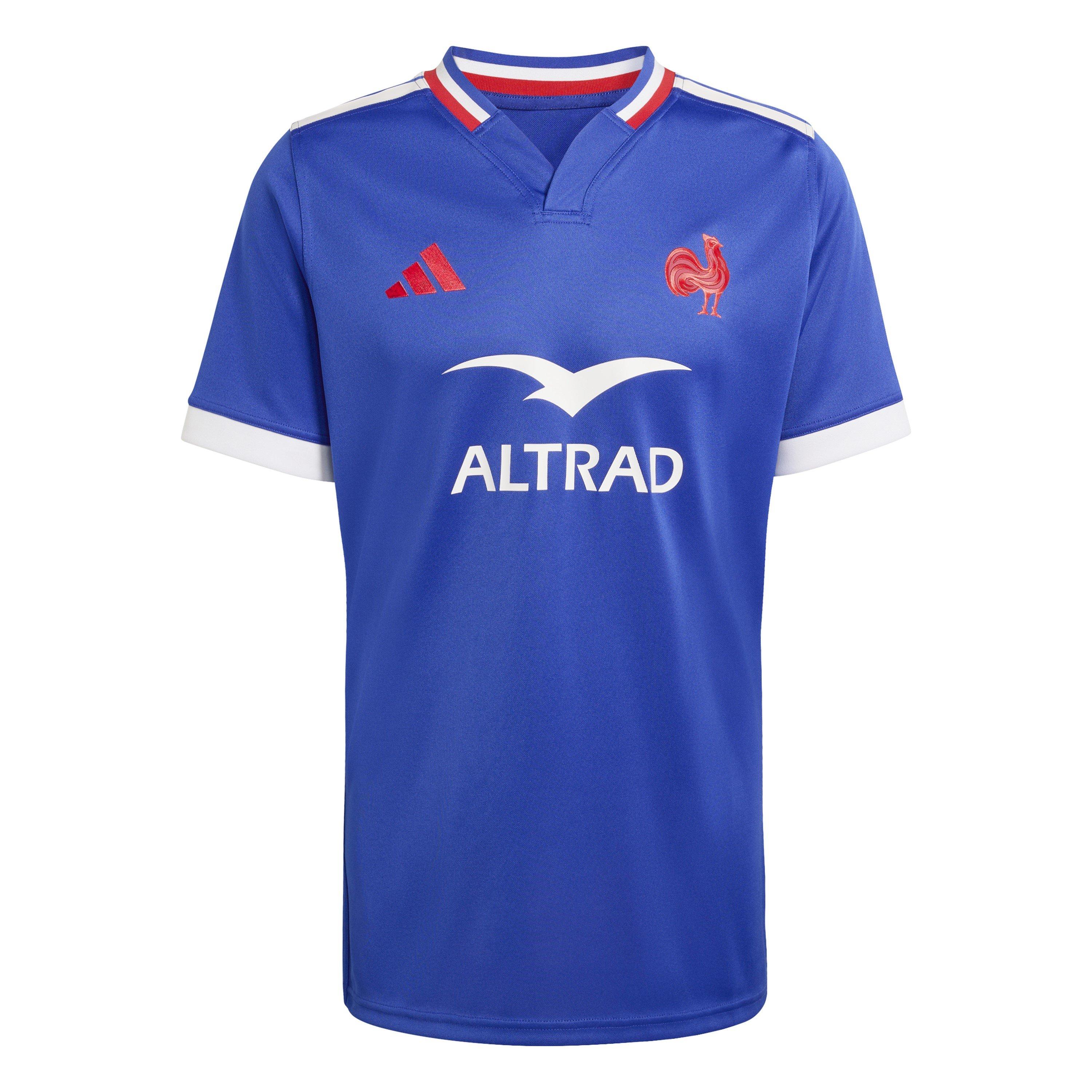 Adidas Men's France Rugby Home Shirt 2026 - Semi L Blue - L