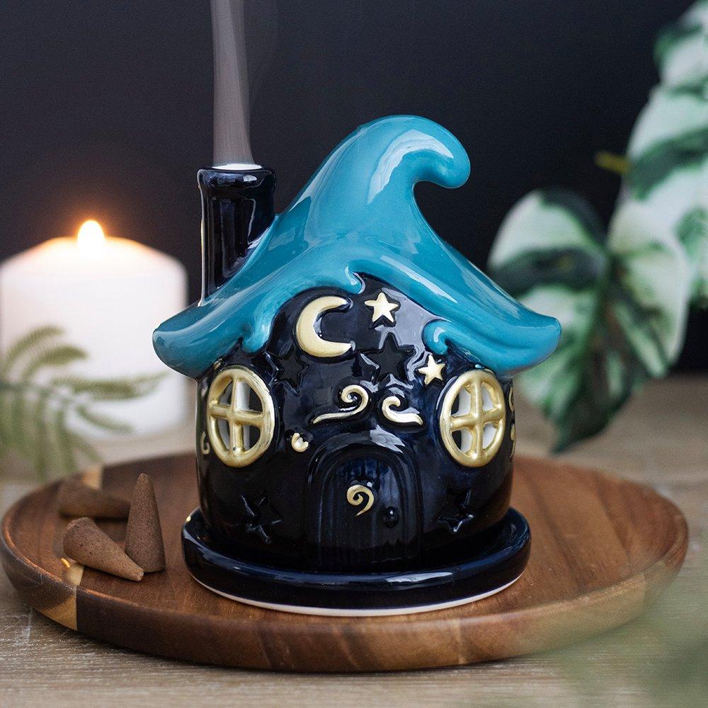 White - Something Different - Moonwave Cottage Incense Cone Holder - 1