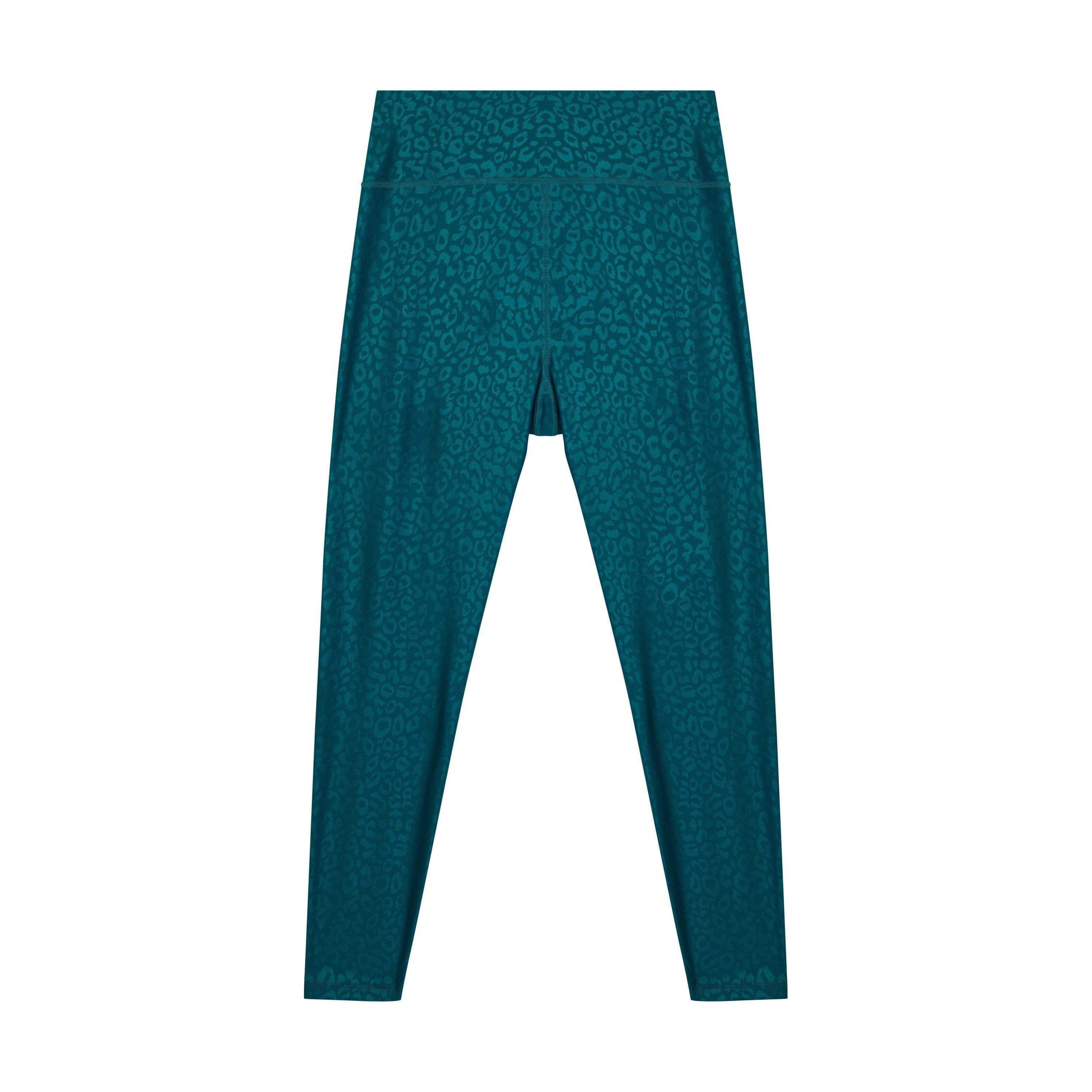 Teal - Wolf and Whistle - Teal Wet Look Croc Leggings - 4