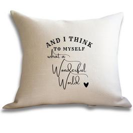 Aye Do What A Wonderful World Cushion 7783-LCU