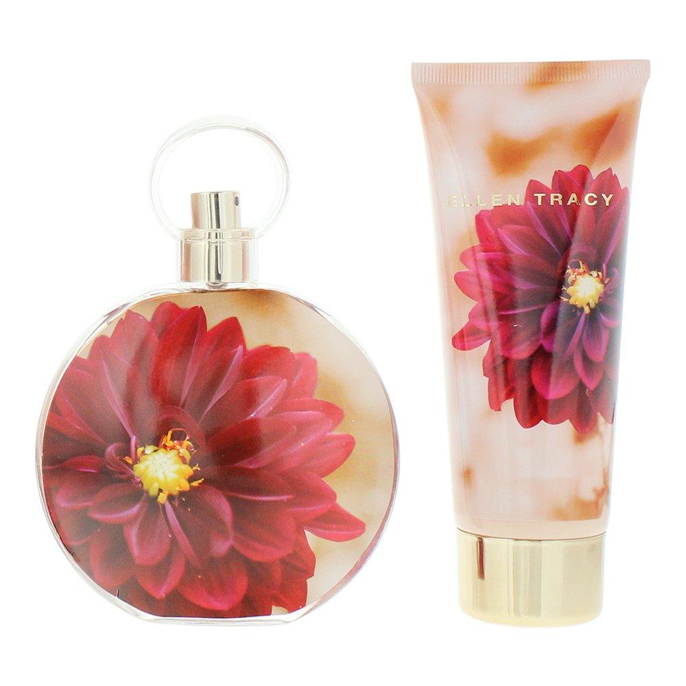 None - Ellen Tracy - Ellen Tracy Dream Florals Red Dahlia 2 Piece Set - 2