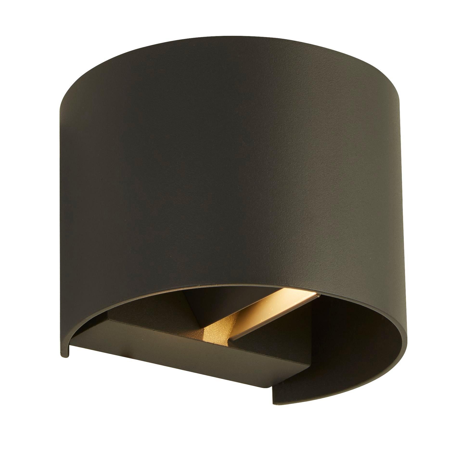 Grey Black And - Lighting Collection - FLEXI - UP DOWN LED OUTDOOR WALL LIGHT - 2