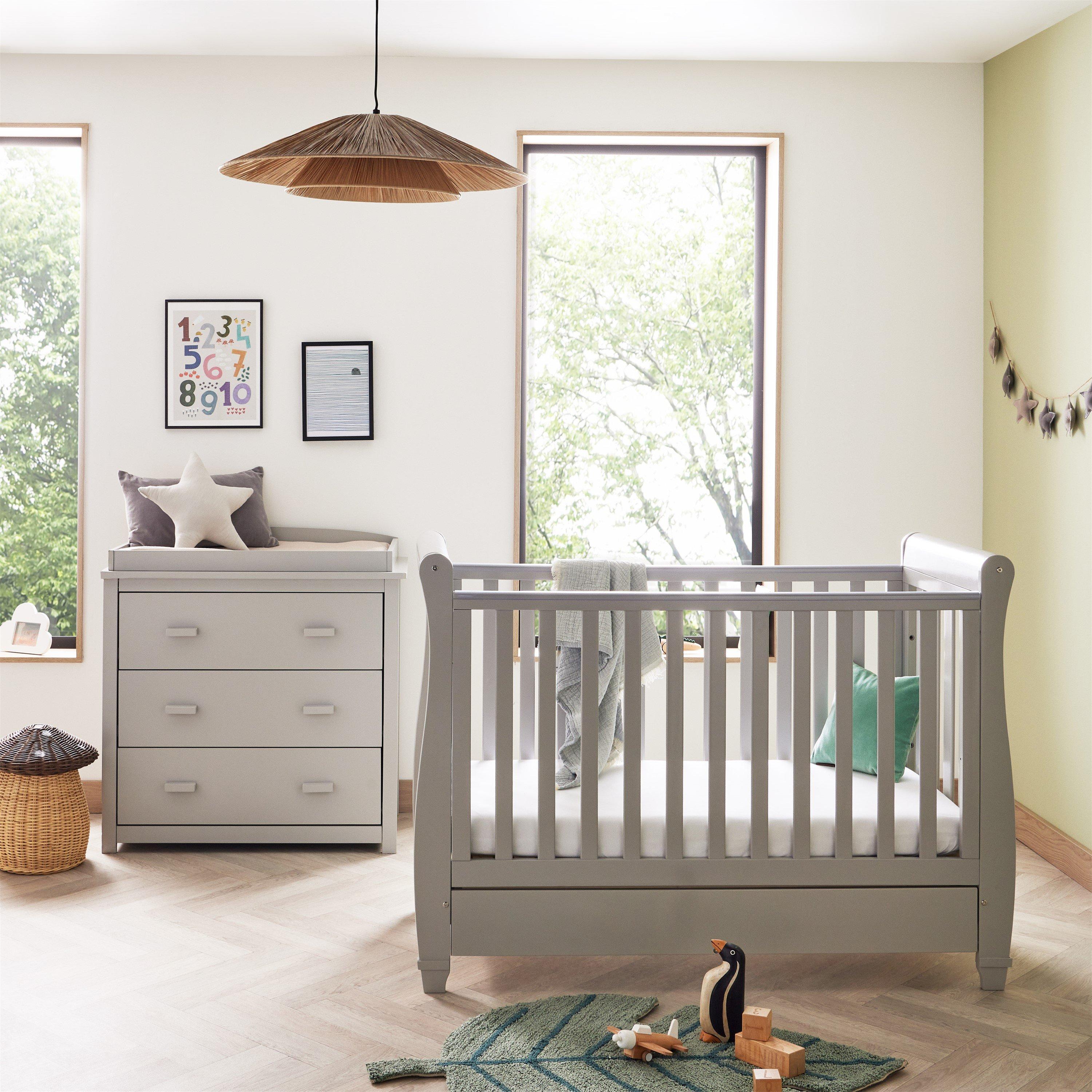 Grey - Babymore - Eva 2 Piece Room Set - Grey - 3