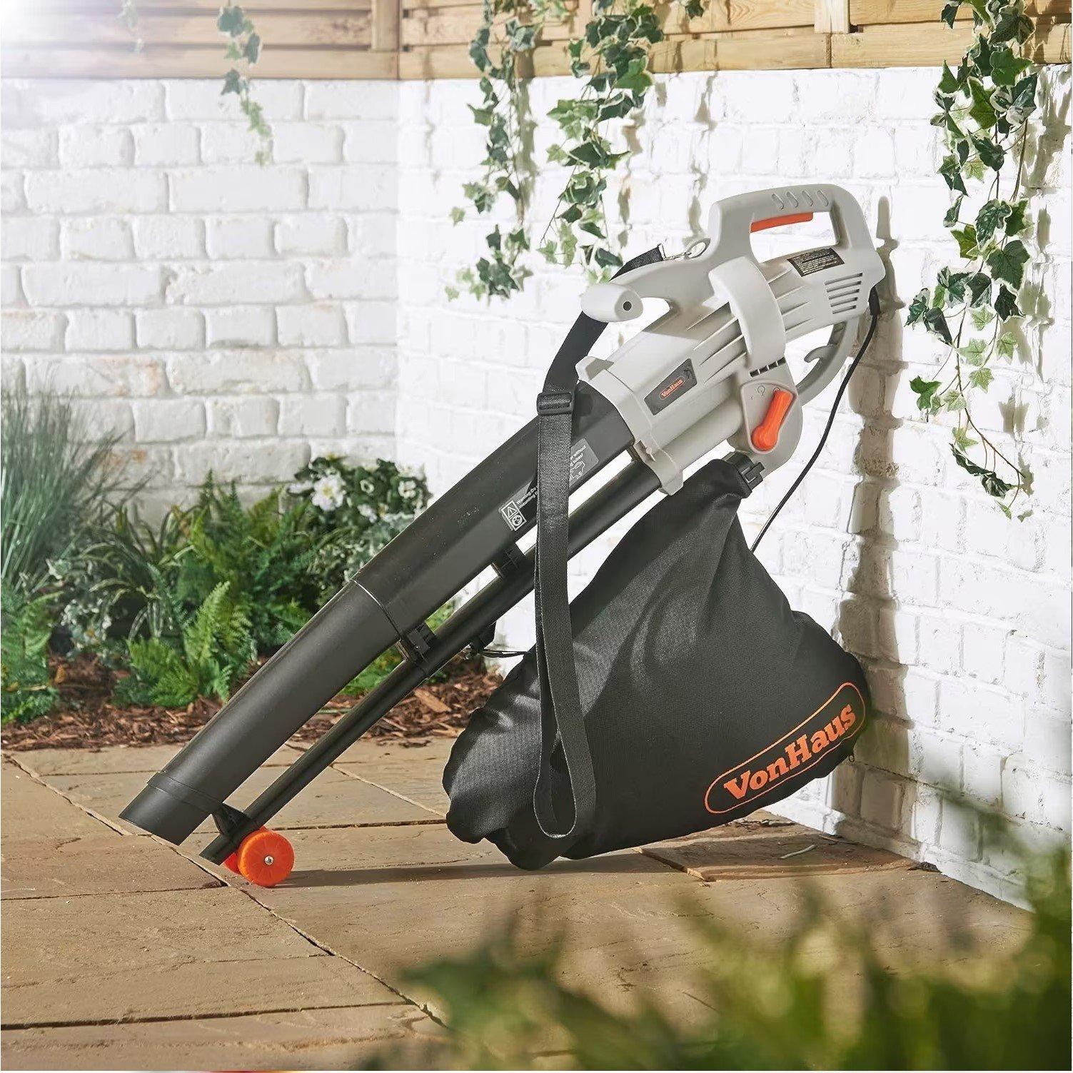 Grey - VonHaus - VonHaus Leaf Blower with Vacuum & Mulcher - 8