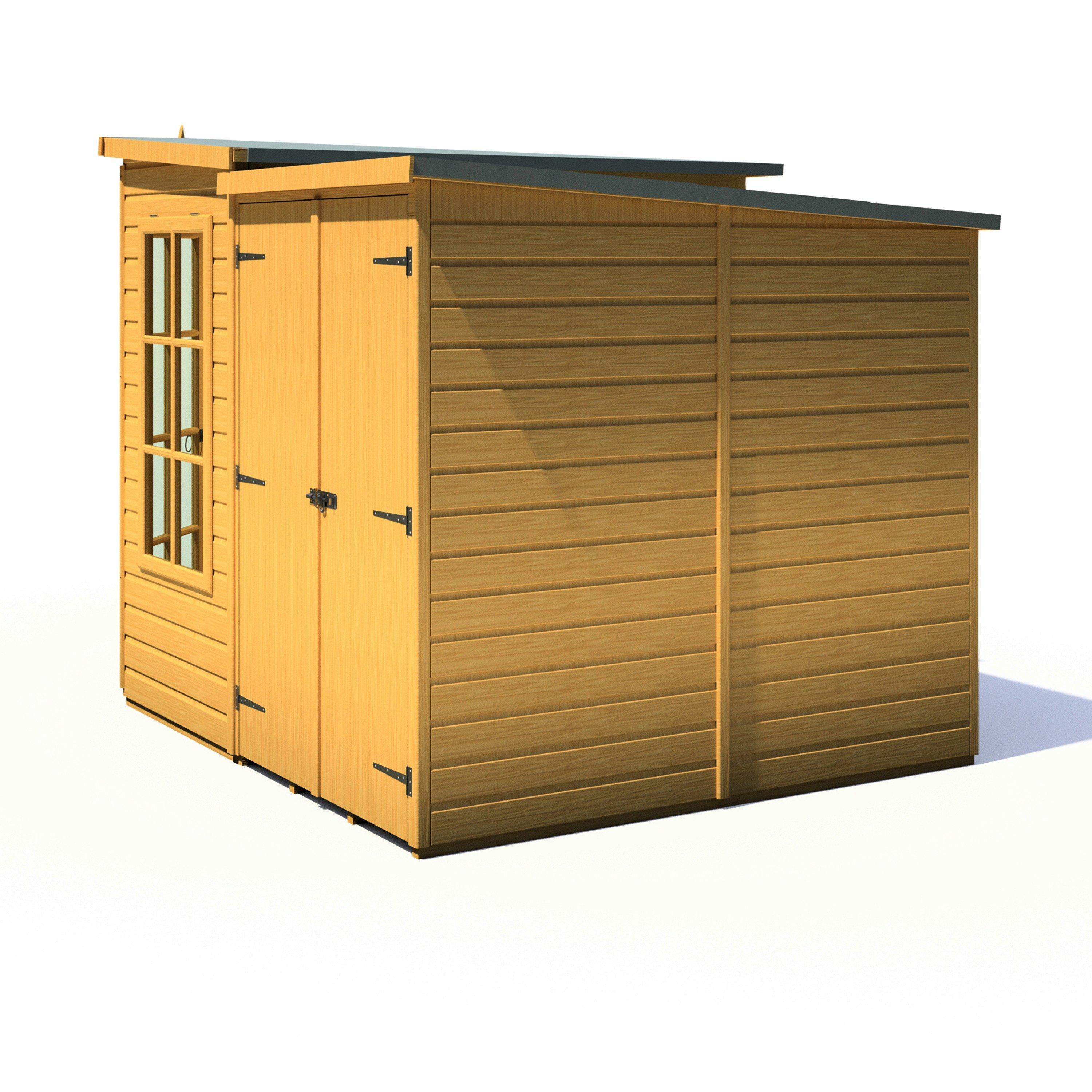 Wood - Shire - Hampton SummerHouse with Side Shed - 7