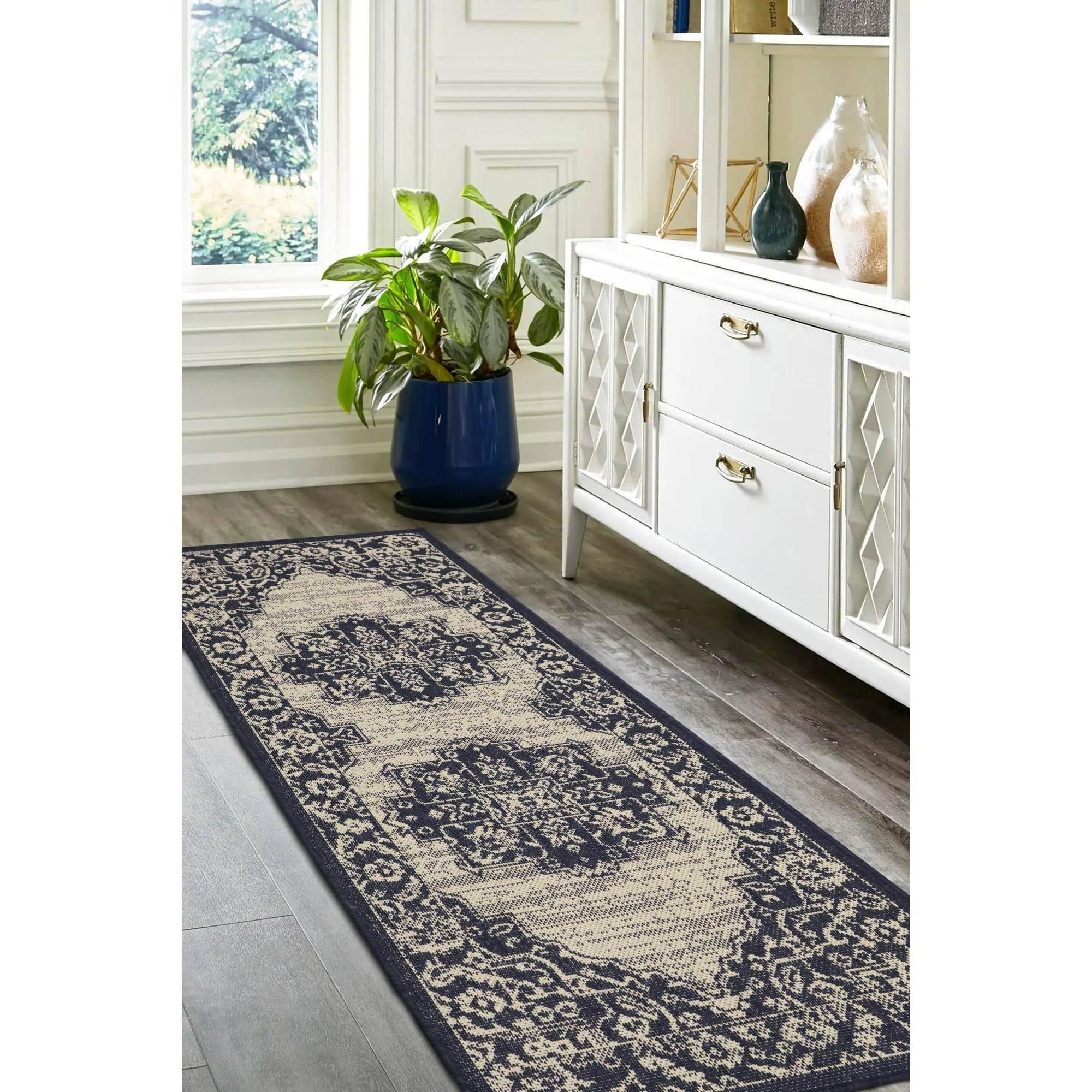 Navy - Homemaker - Gel Medallion Rug Navy - 2
