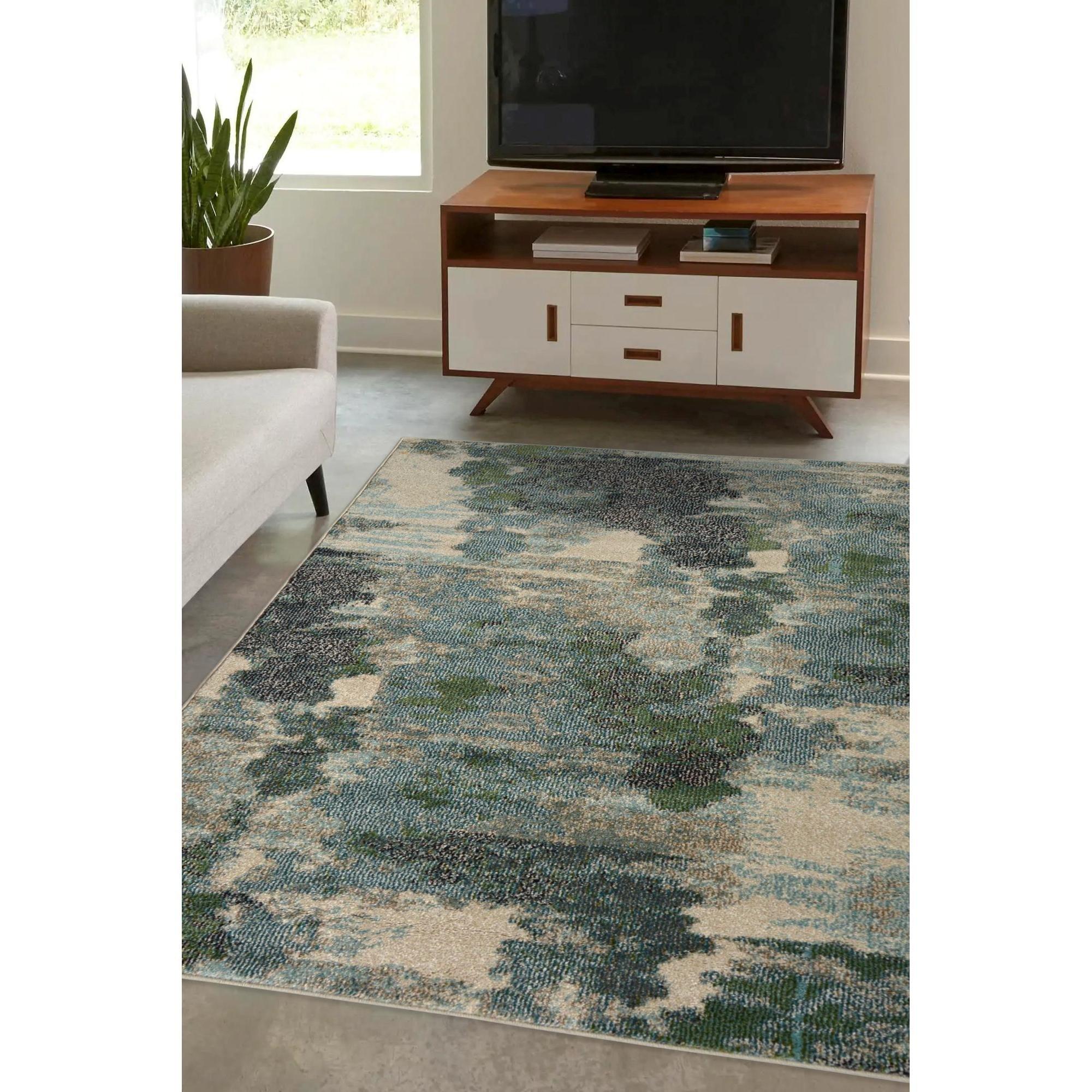 Green - Homemaker - Villa Abstract Rug - 1