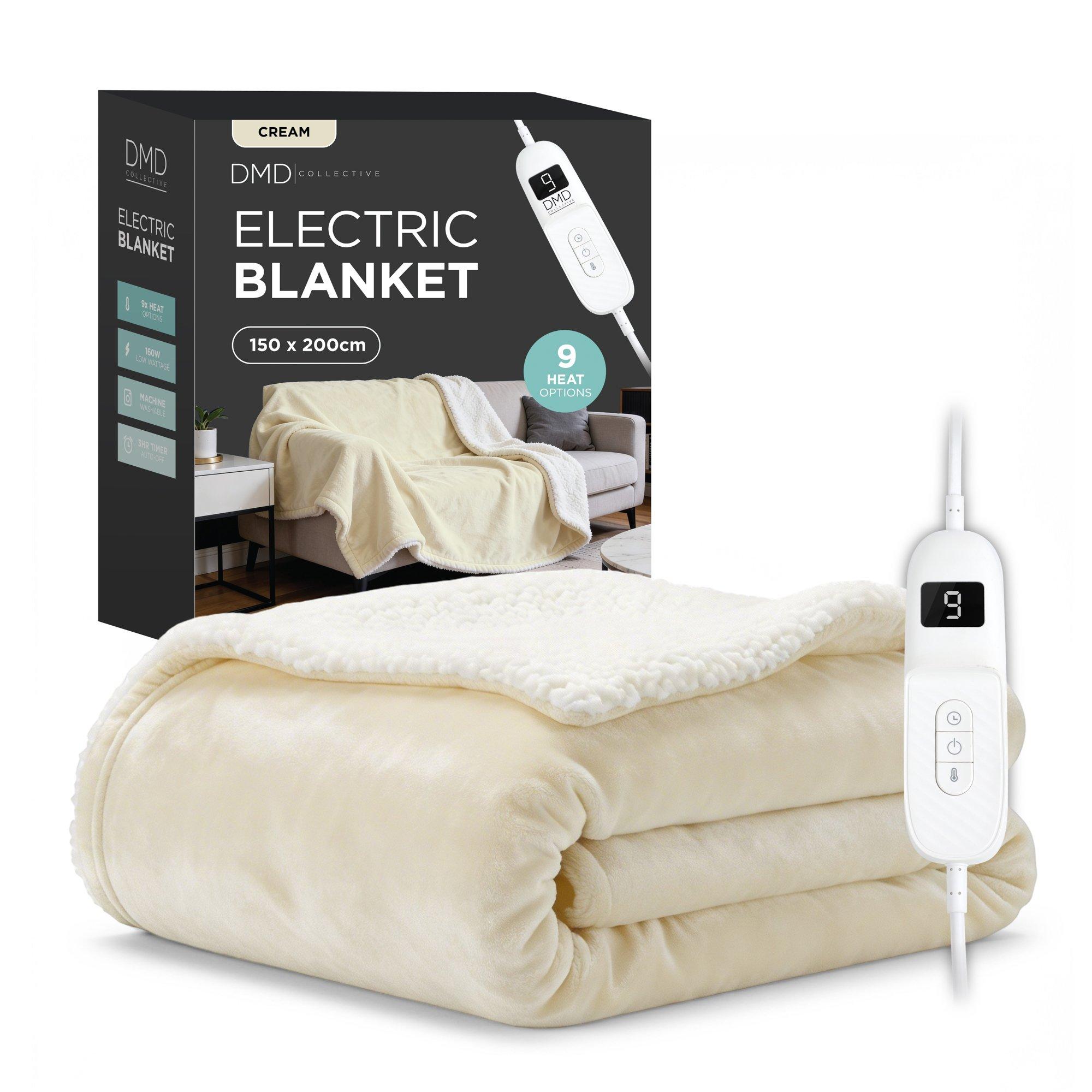 Heated Electric Blanket - Sherpa Fleece Auto-Off