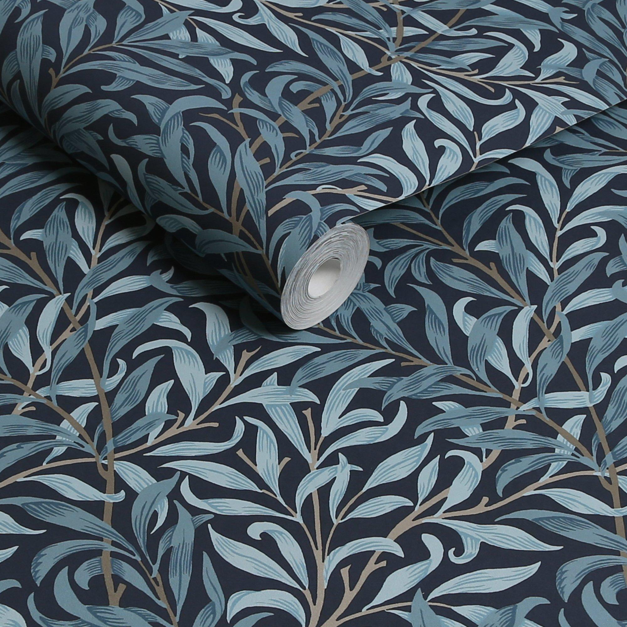Deep Blue - William Morris at Home - Willow Bough Deep Blues Wallpaper - 3