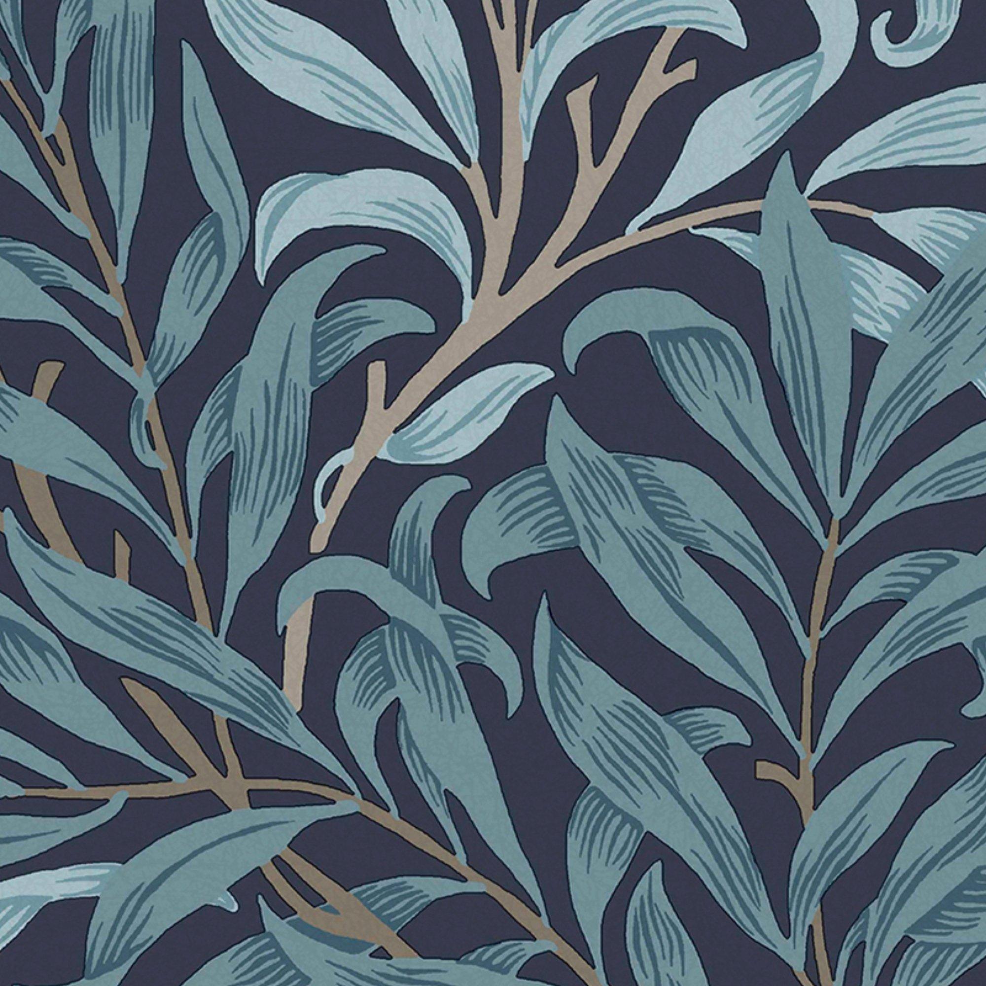 Deep Blue - William Morris at Home - Willow Bough Deep Blues Wallpaper - 4