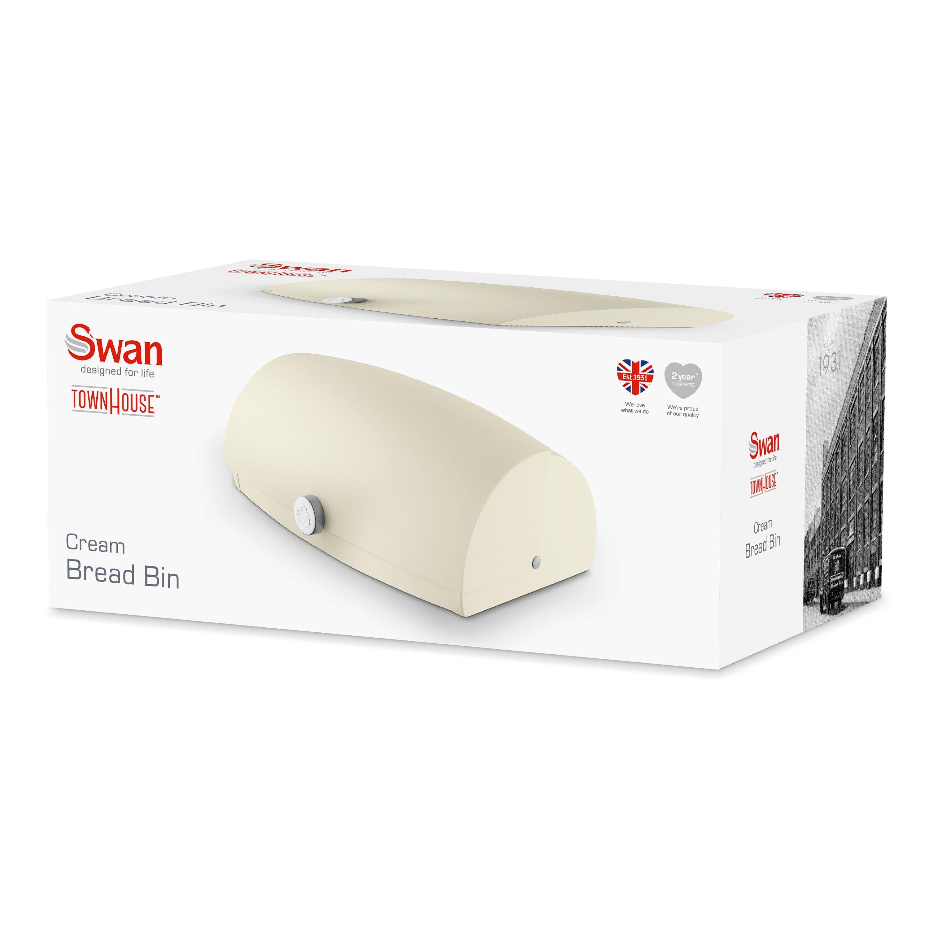 Cream - Swan - Townhouse Bread Bin Cream - 8