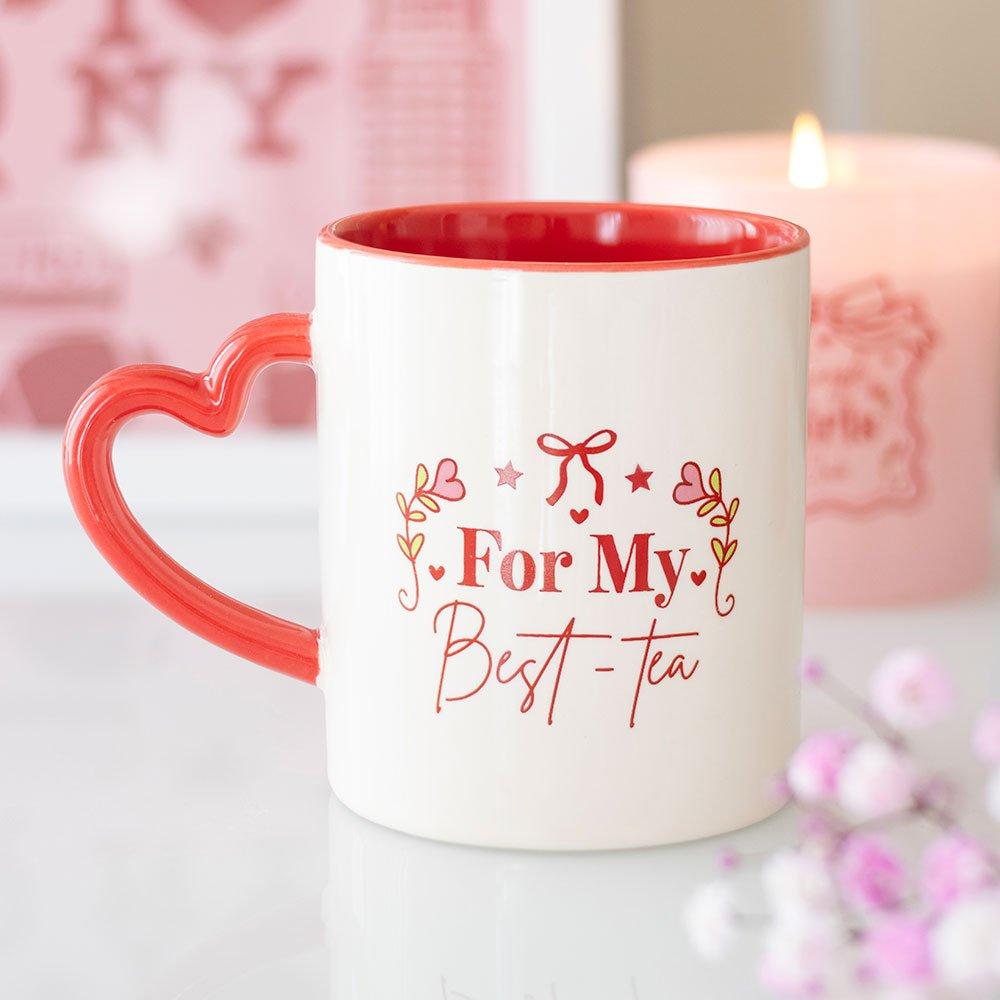 Something Different For My Best-Tea Mug with Heart Handle