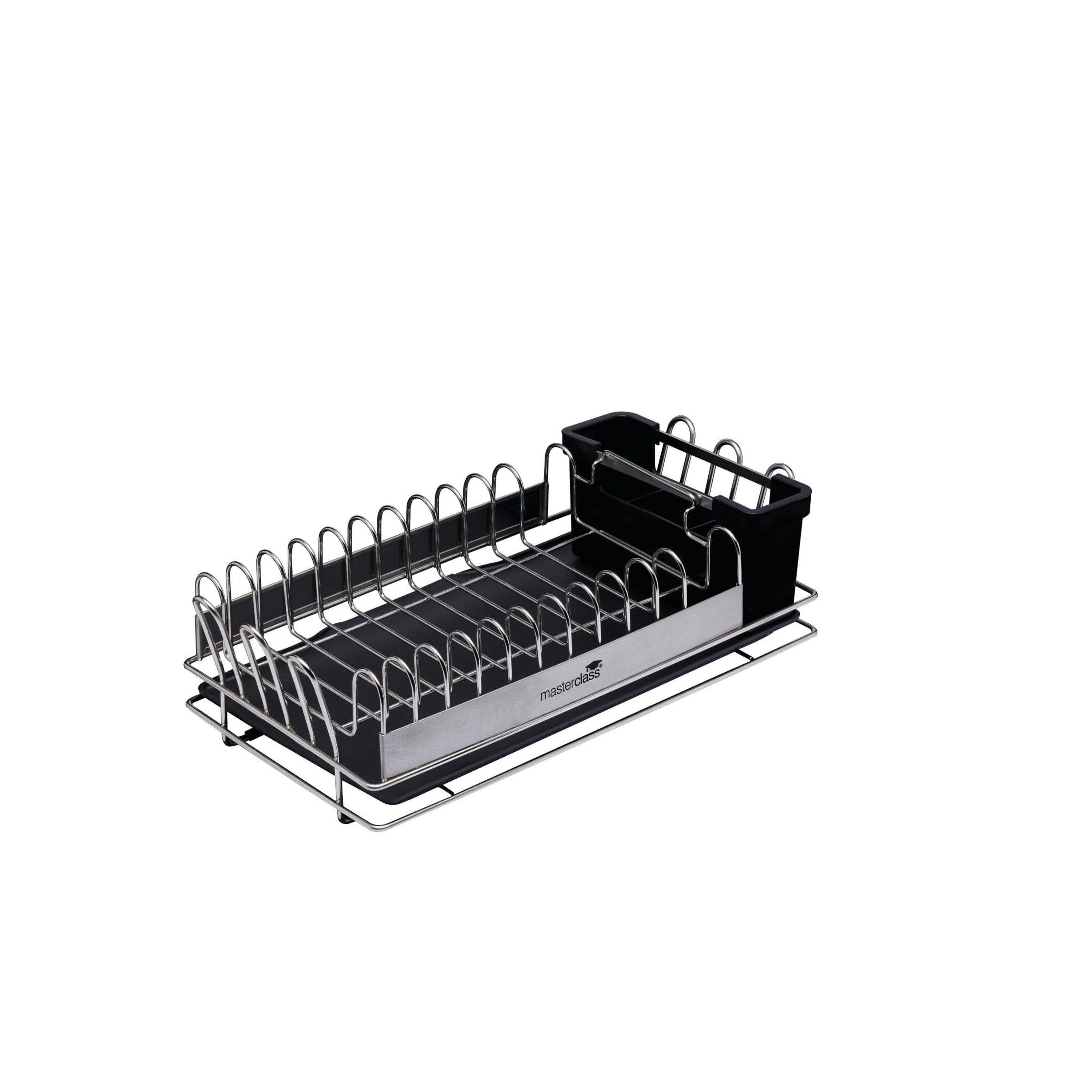 Silver - MasterClass - Compact Stainless Steel Dish Drainer - 1