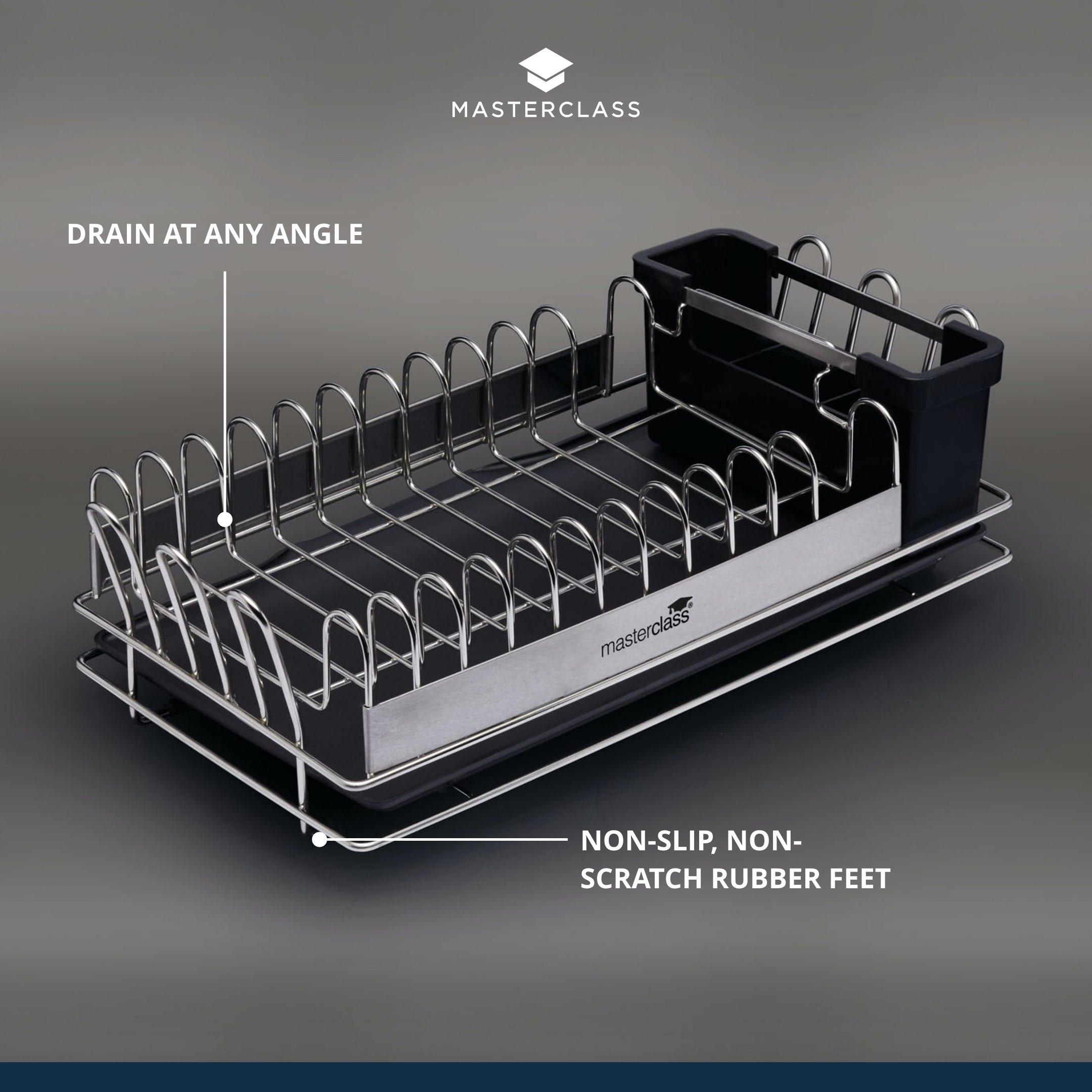 Silver - MasterClass - Compact Stainless Steel Dish Drainer - 2