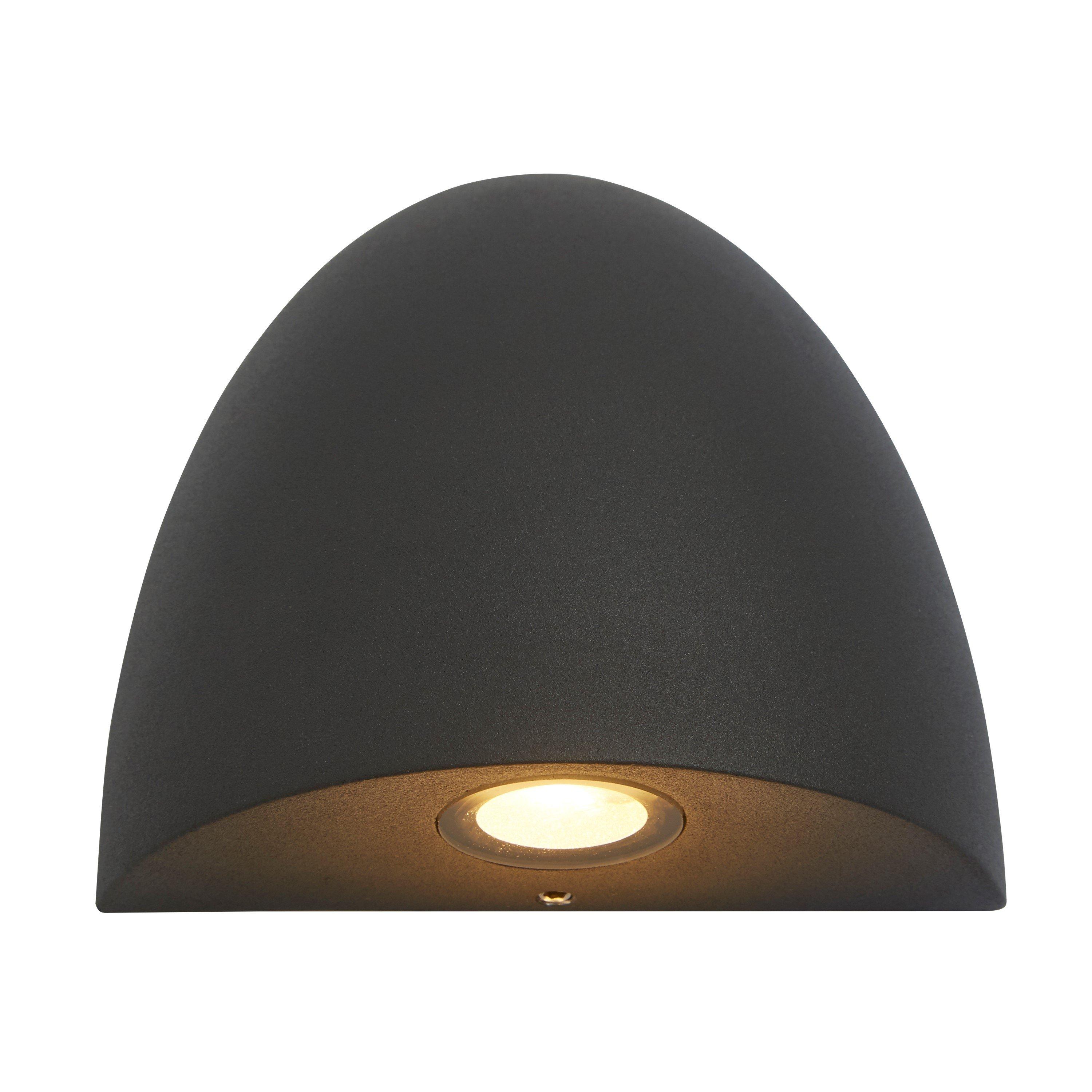 Grey Black And - Lighting Collection - QUALLIPSE - LED OUTDOOR WALL LIGHT - 2