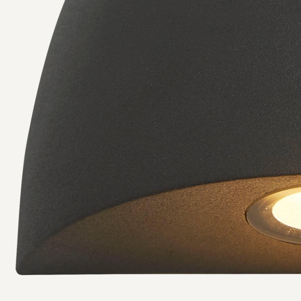 Grey Black And - Lighting Collection - QUALLIPSE - LED OUTDOOR WALL LIGHT - 4