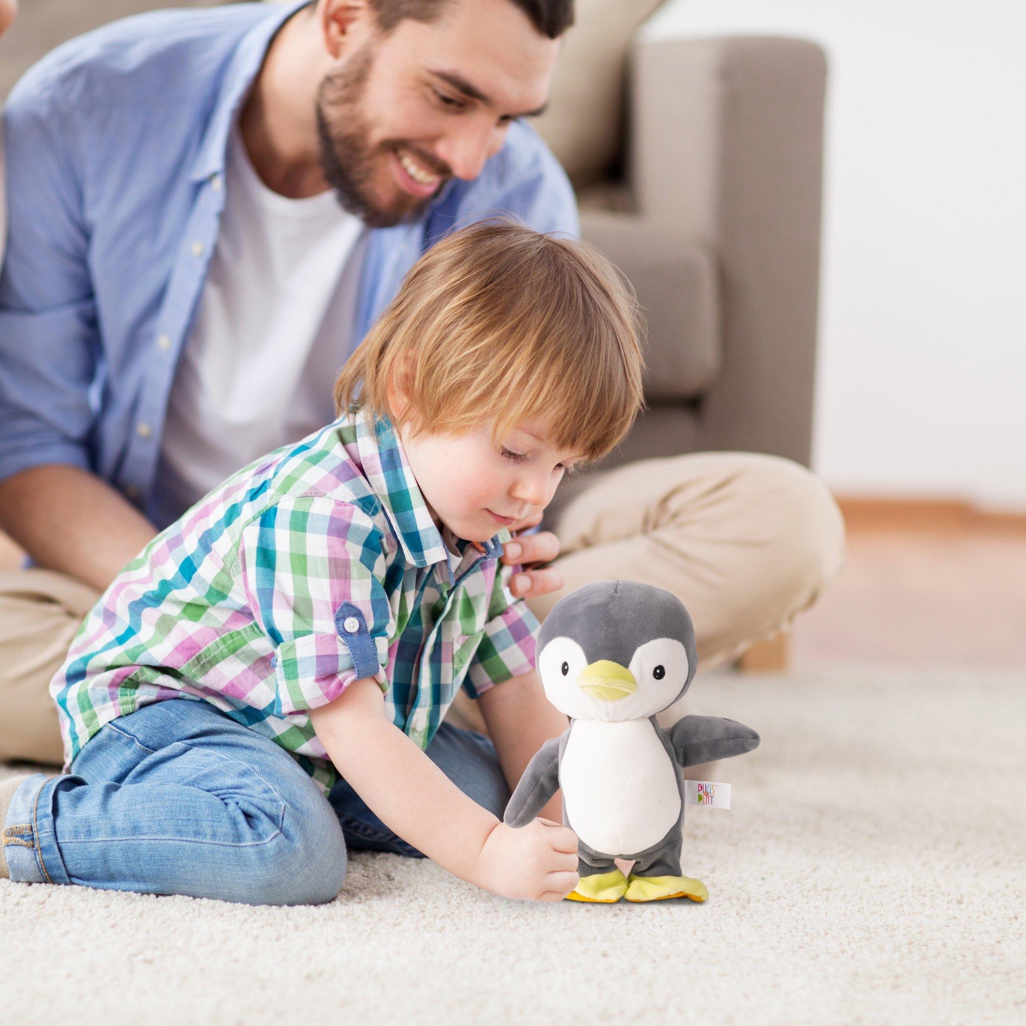 Multi - Pugs at Play - Snowy Walking & Talking Penguin Interactive Plush - 5