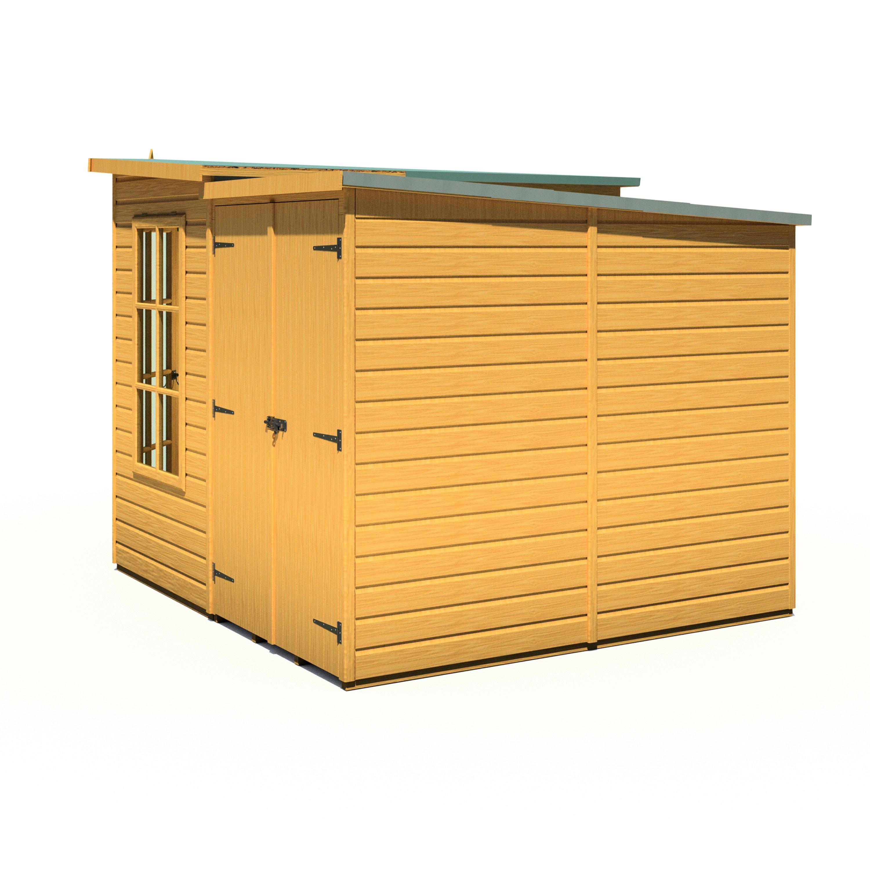 Wood - Shire - Hampton SummerHouse with Side Shed - 8