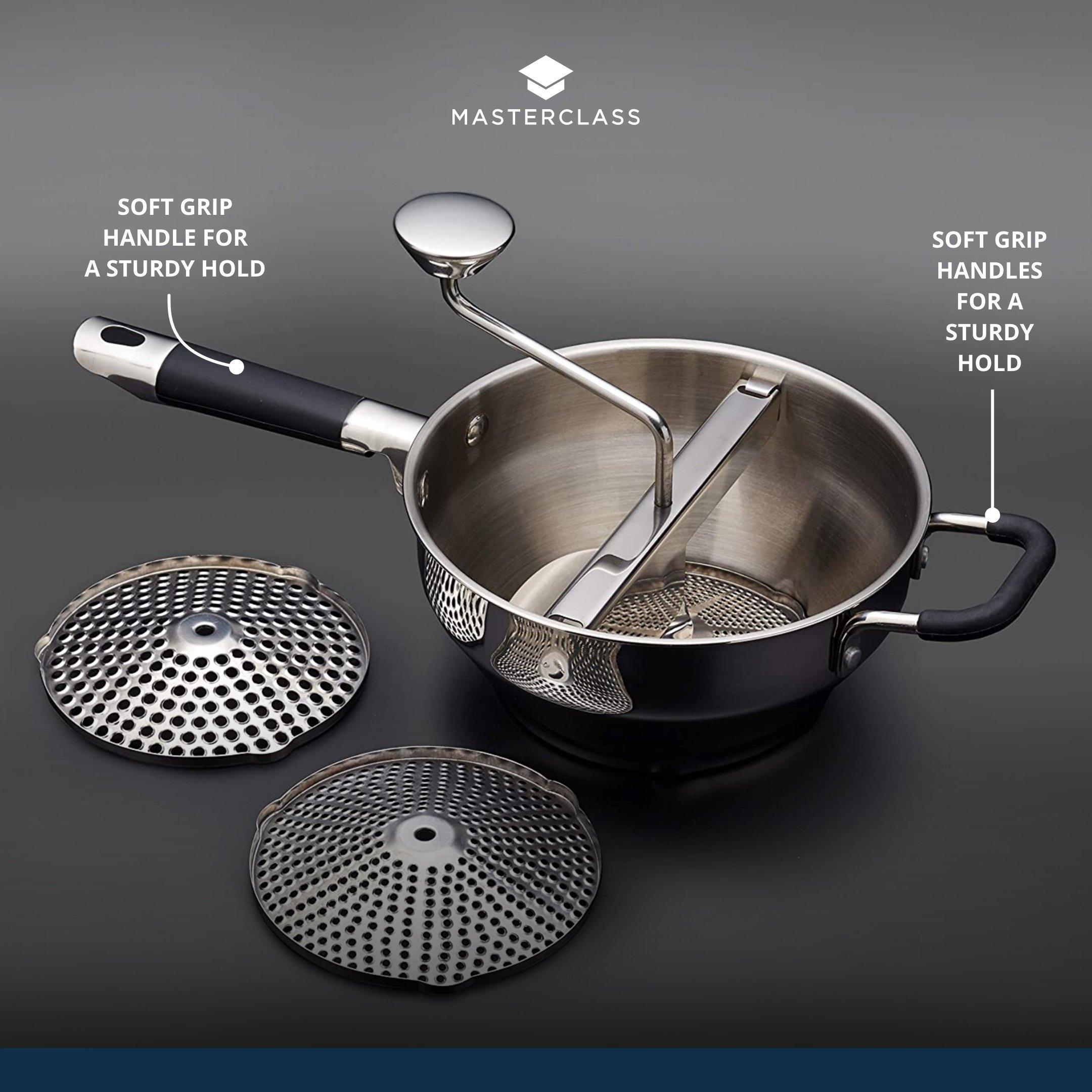 Silver - MasterClass - MasterClass Heavy-Duty Rotary Food Mill - 4