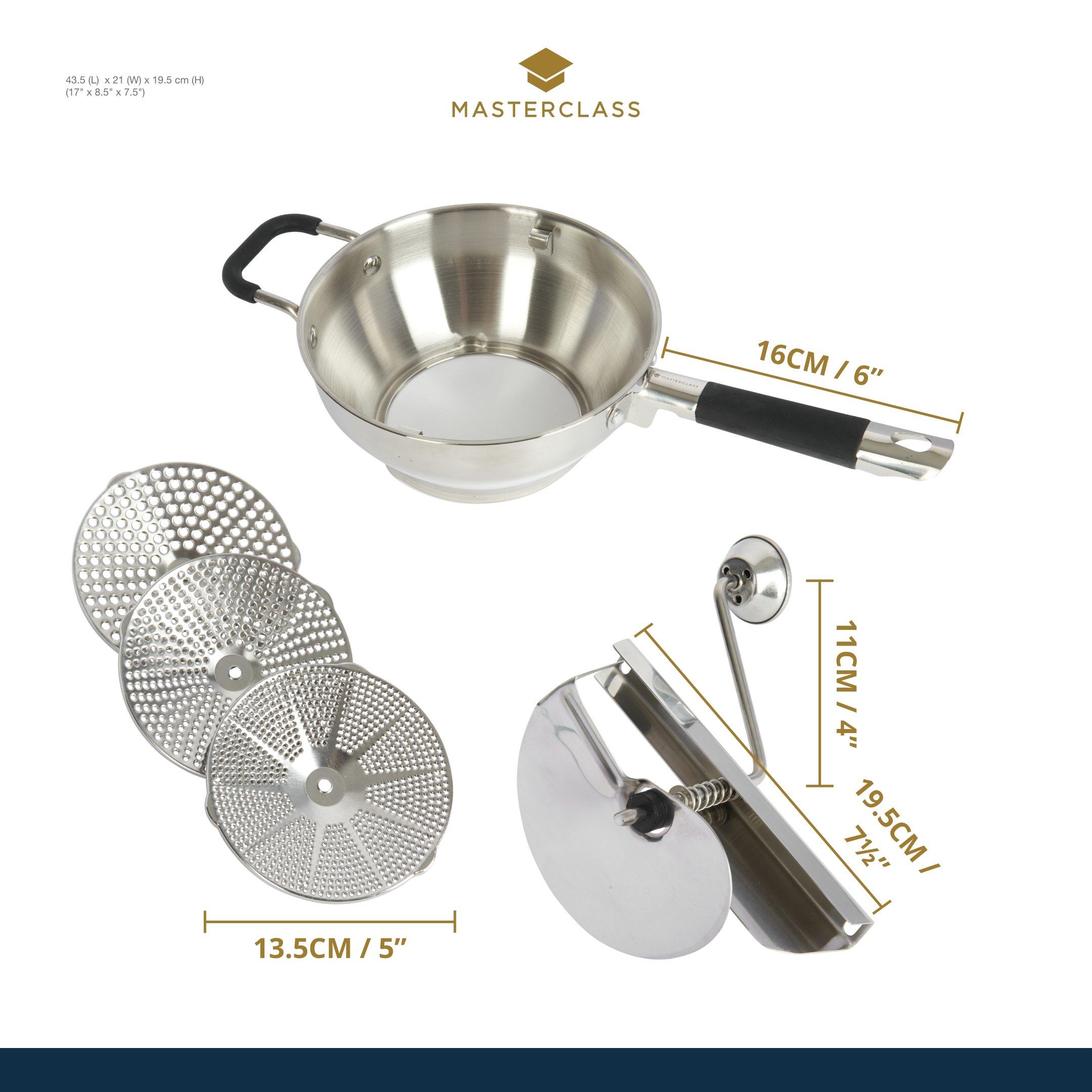 Silver - MasterClass - MasterClass Heavy-Duty Rotary Food Mill - 5