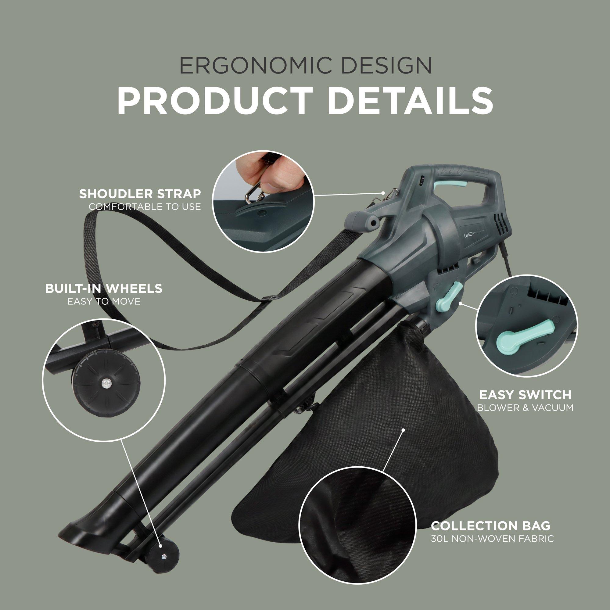 Grey - DMD Collective - Electric Leaf Blower and Vacuum - 5