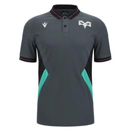 Macron Ospreys Polo Shirt 2023 2024 Adults