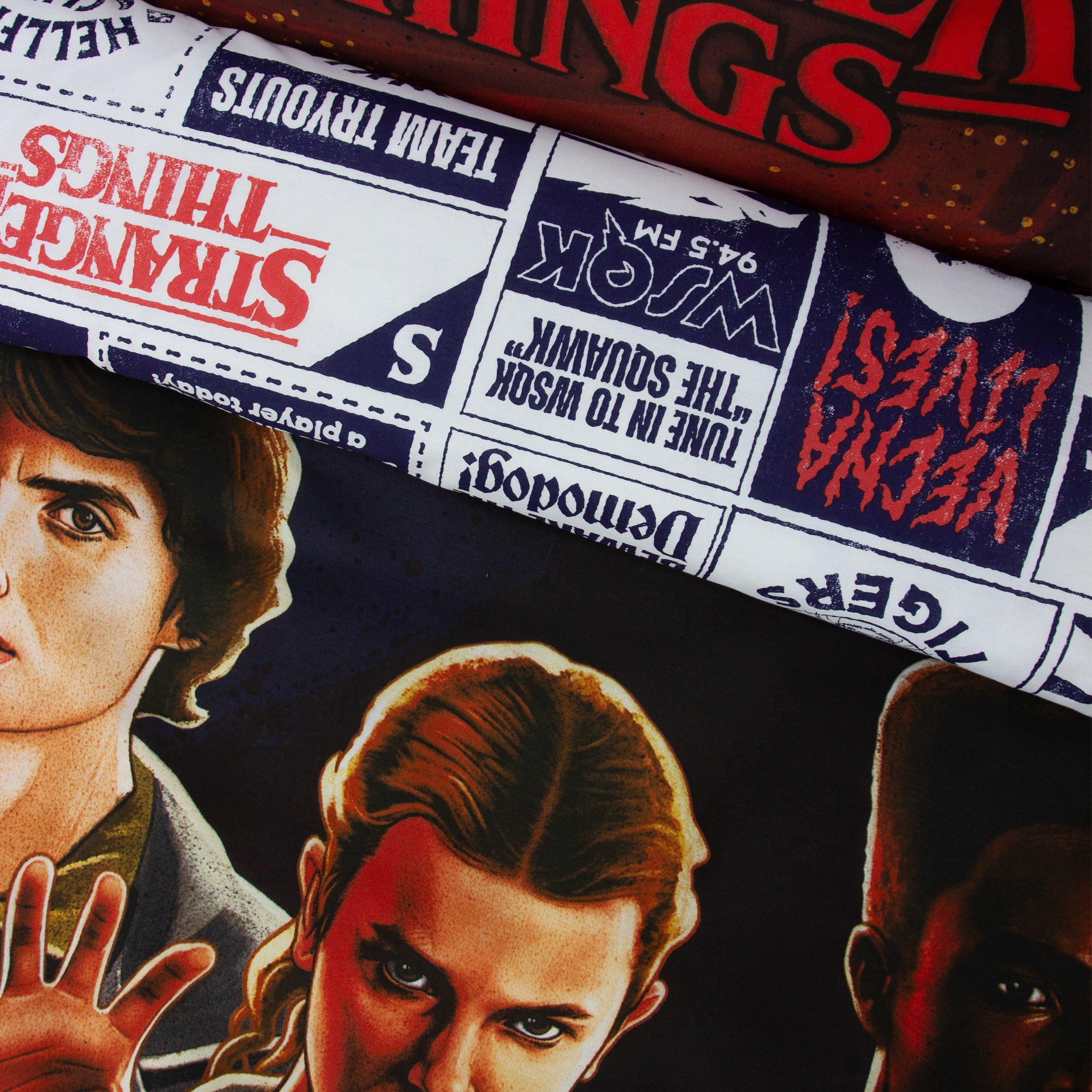 Multi - Stranger Things - Stranger Things Flames Single Panel Duvet - 5