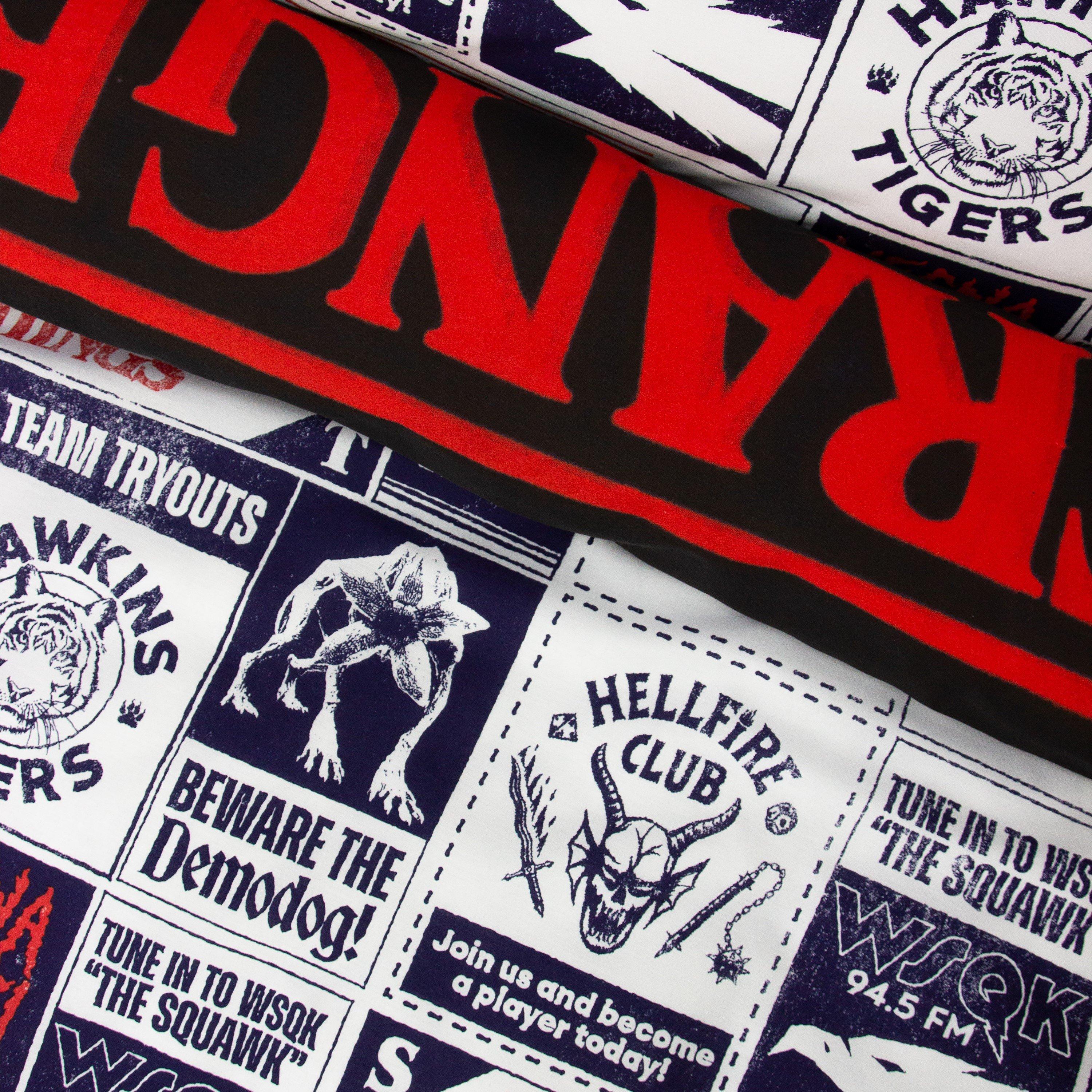 Multi - Stranger Things - Stranger Things Flames Single Panel Duvet - 6