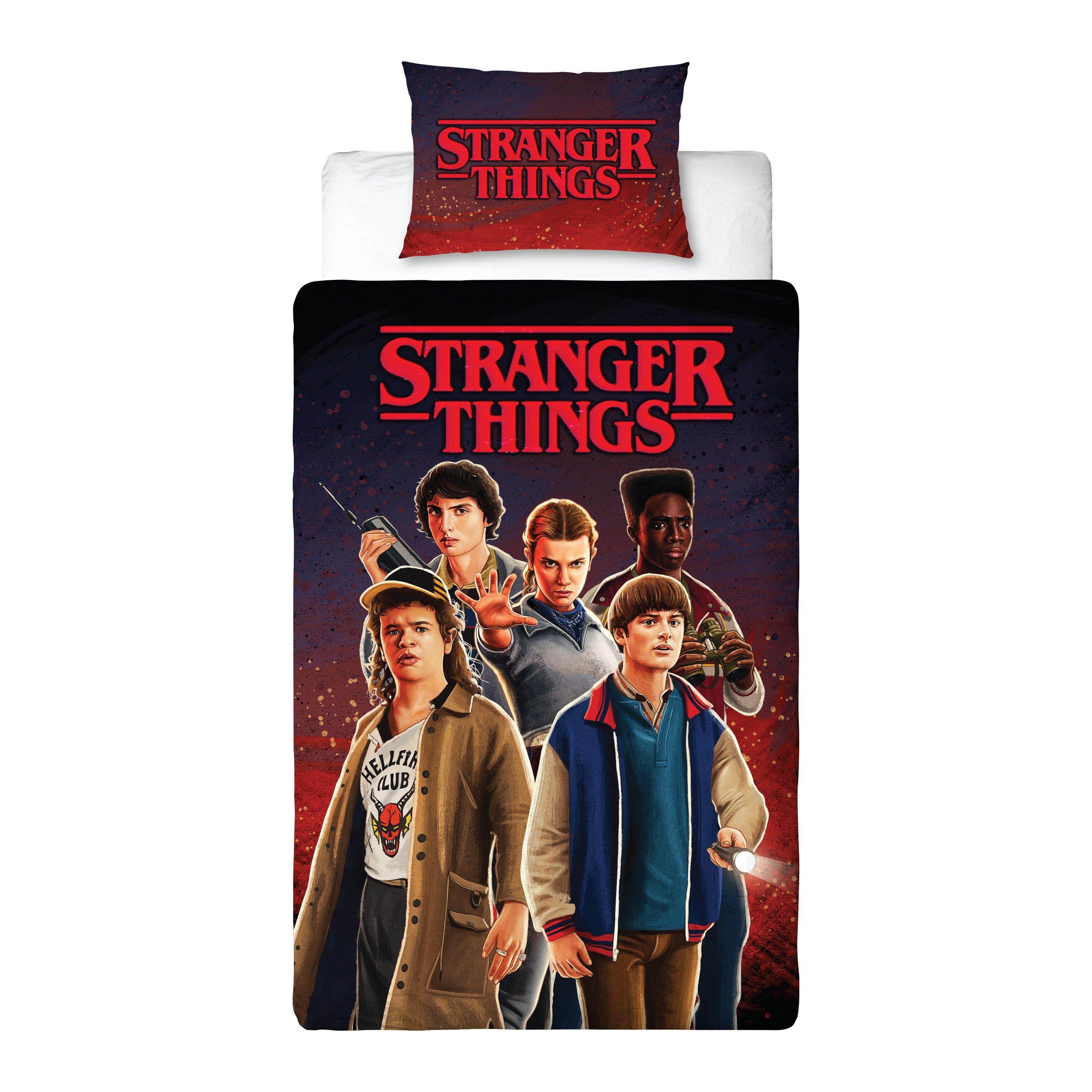 Multi - Stranger Things - Stranger Things Flames Single Panel Duvet - 7