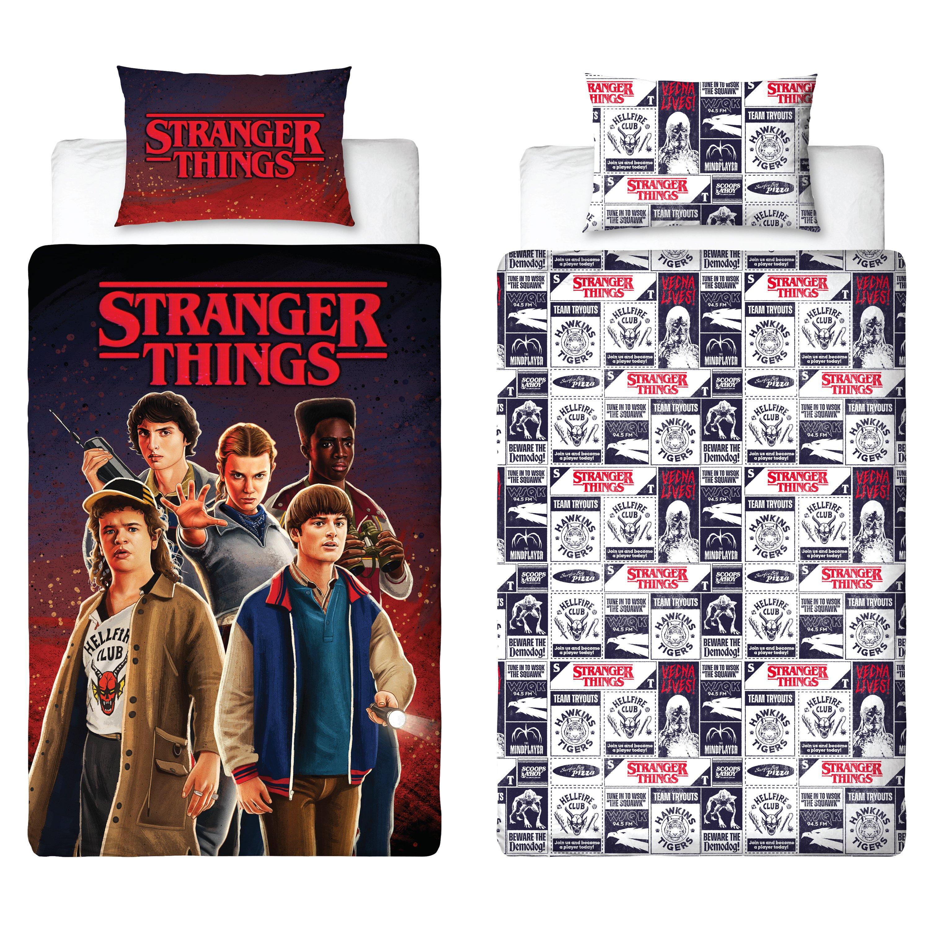 Multi - Stranger Things - Stranger Things Flames Single Panel Duvet - 9