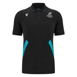 Macron Cardiff Rugby Polo Shirt 2023 2024 Adults