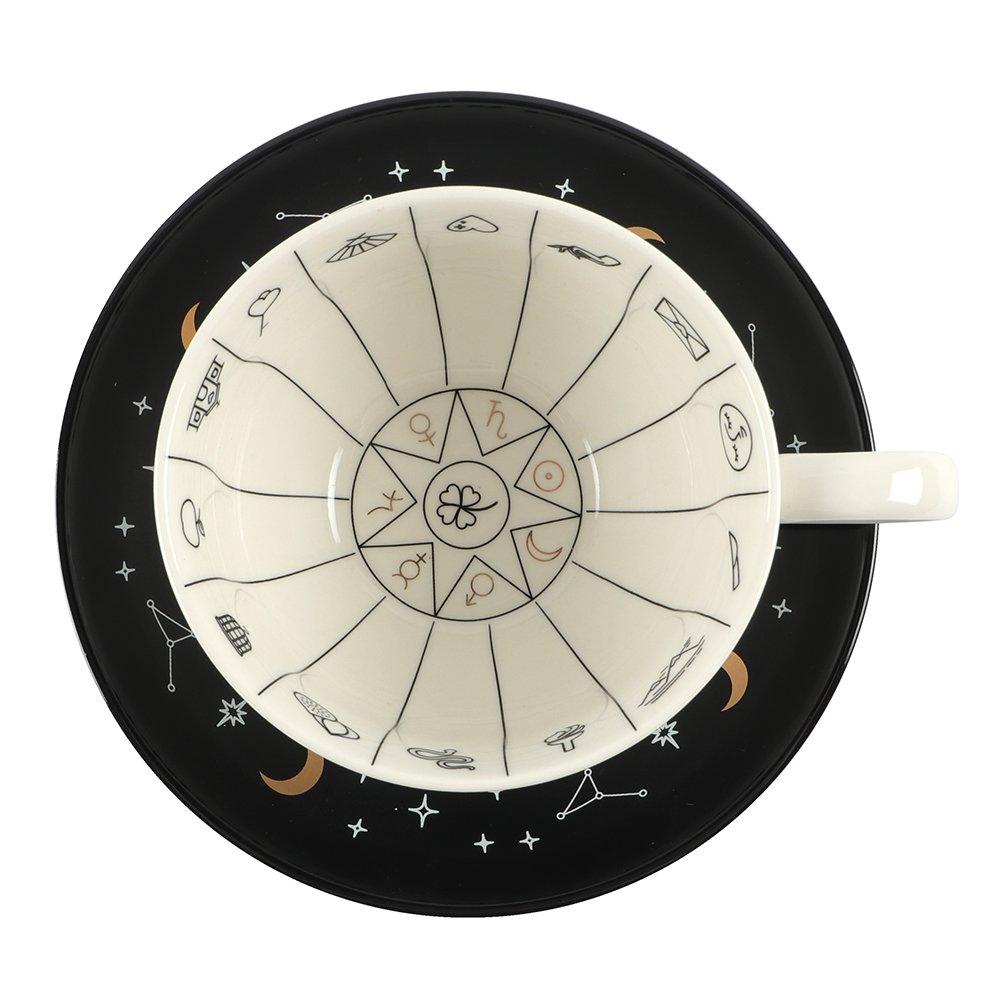 White & Cream - Something Different - Fortune Telling Ceramic Teacup - 5