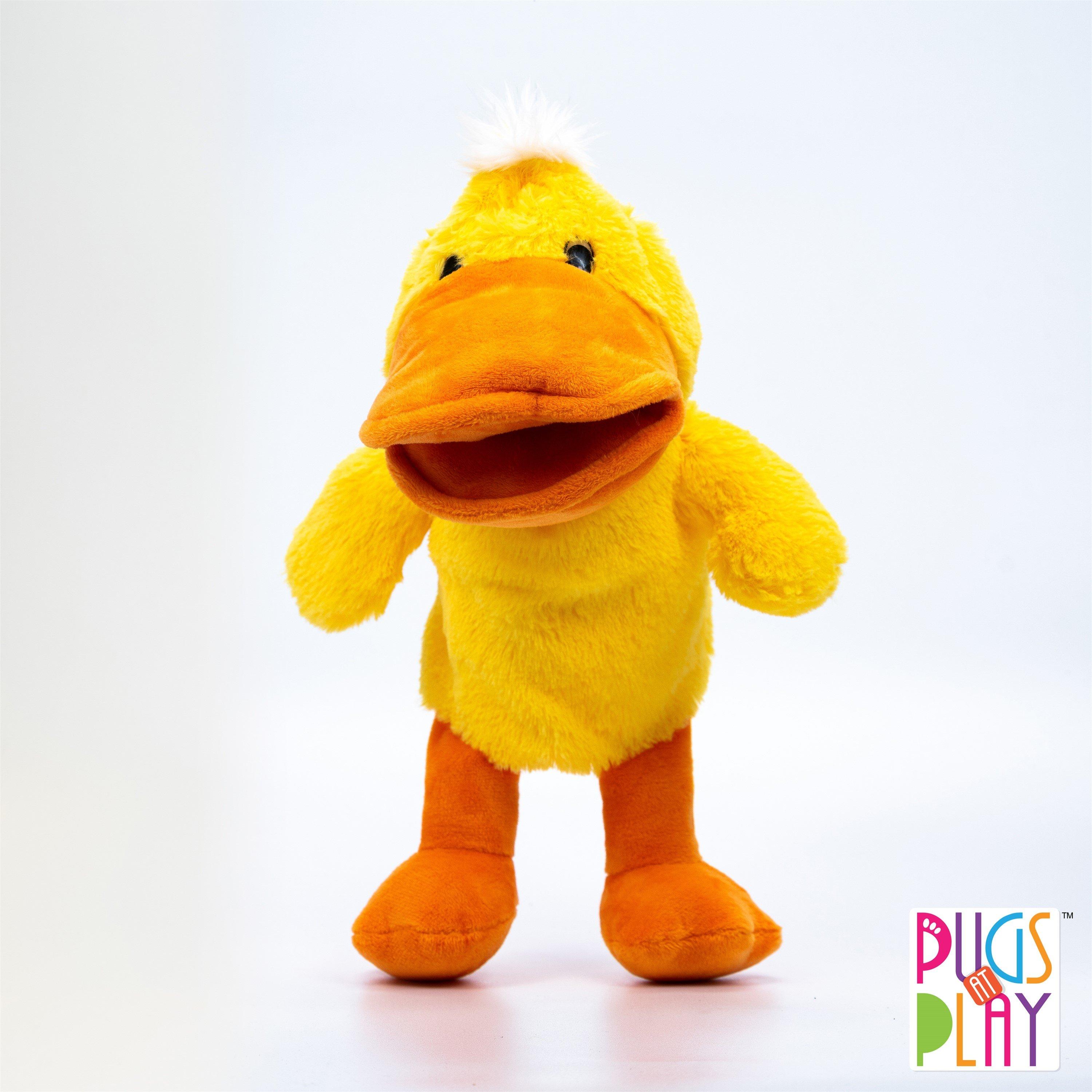 Pugs At Play  Kids Talking Duck Hand Puppet Toy - 