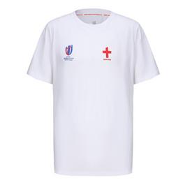 Rugby World Cup Russell Athletic Czarny T-shirt z efektem tie-dye