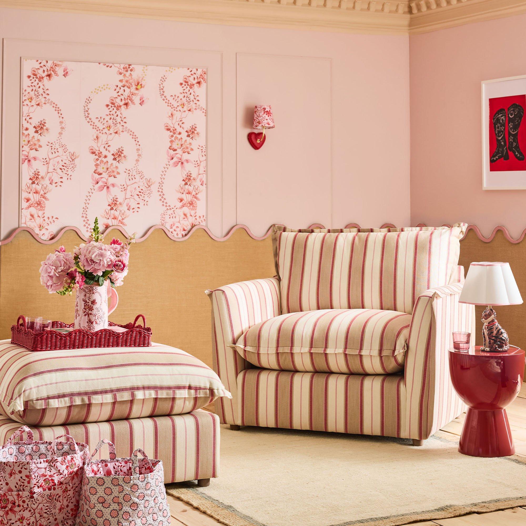 Pink - Cath Kidston - Cath Kidston Road Floral Pink & Red Wallpaper - 4