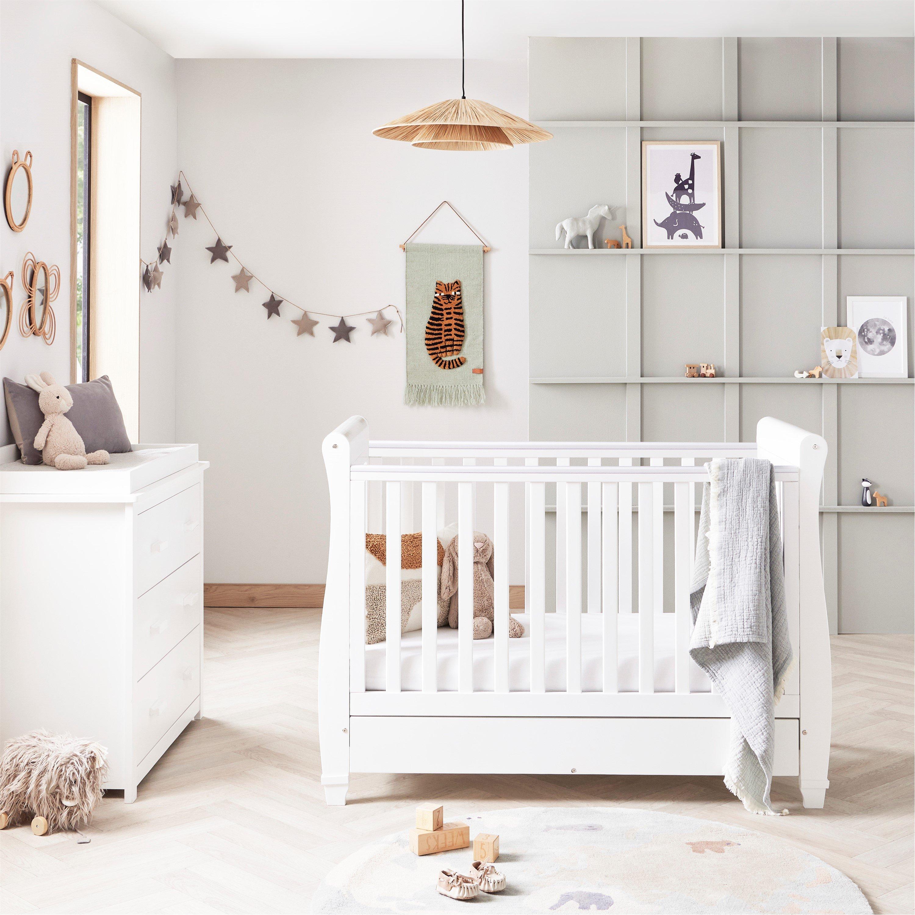 White - Babymore - Eva 2 Piece Room Set - White - 3