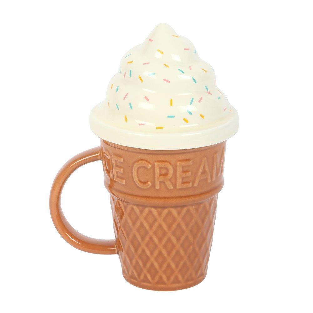 White - Something Different - Ice Cream Cone Lidded Mug - 2