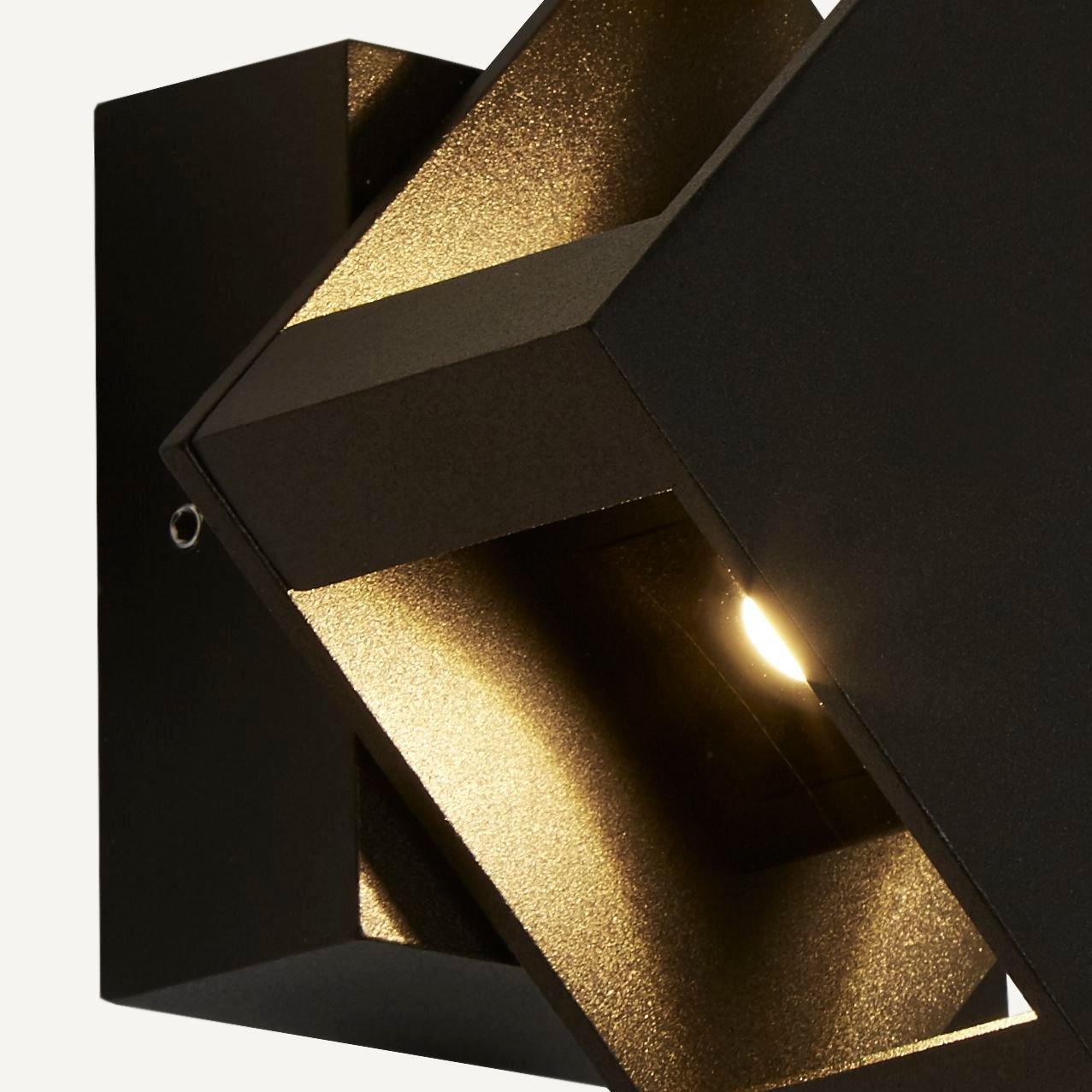 Black And Clear - Lighting Collection - MAGIC - ADJUSTABLE LED OUTDOOR WALL LIGHT - 4
