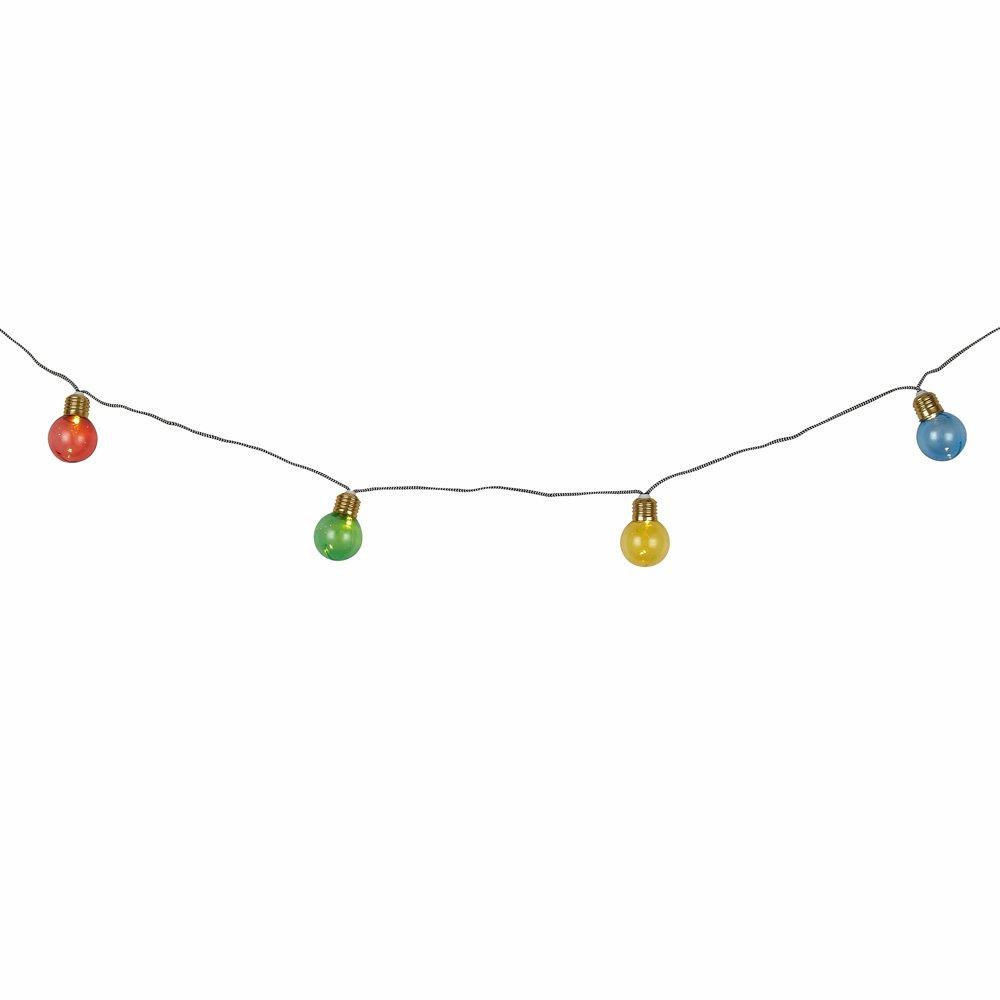 Gold And Multi- - Lighting Collection - MULTICOLOUR SOLAR STRING LIGHTS - 2